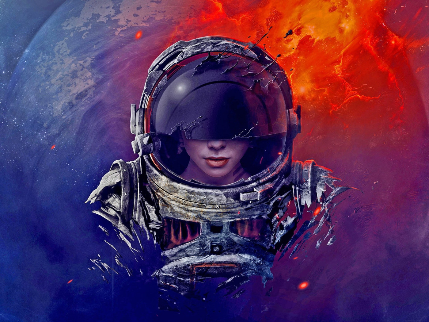 Broken Space Helmet Wallpapers - Wallpaper Cave