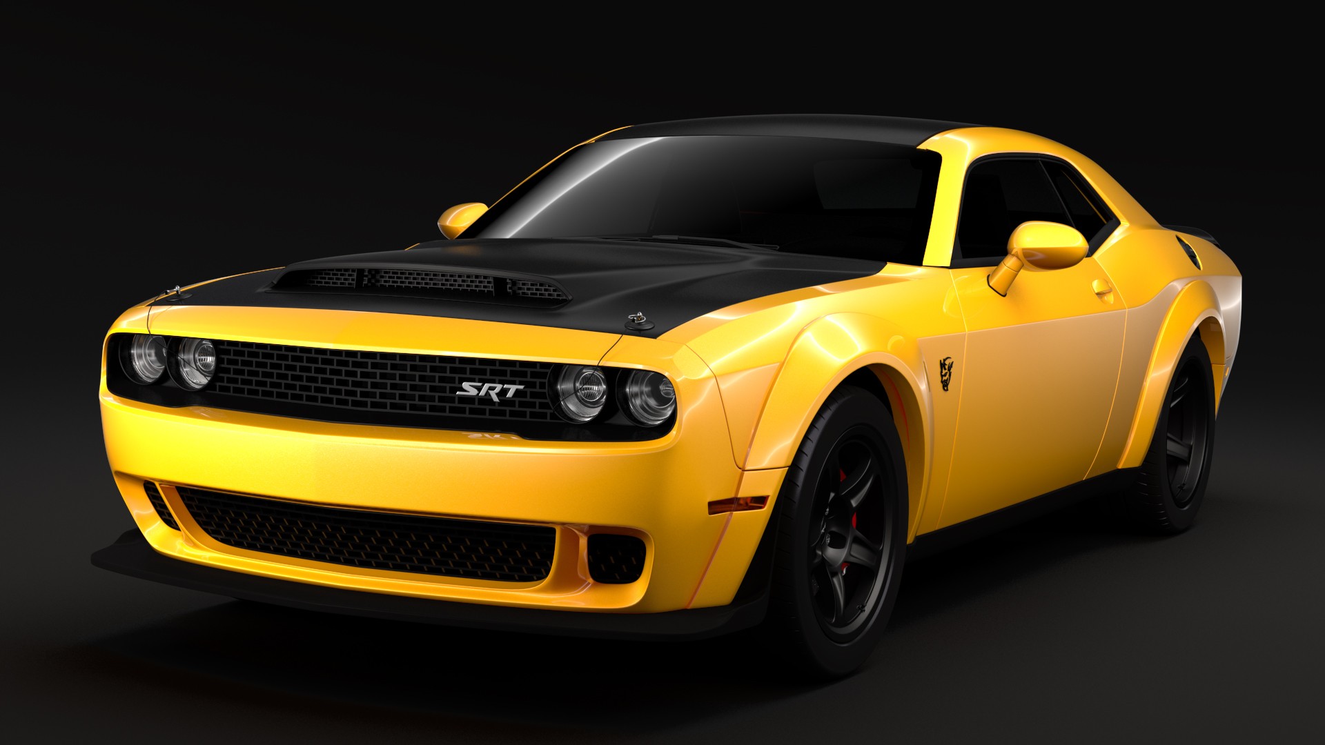 Dodge Challenger SRT Demon Prototype 2018 3D Model