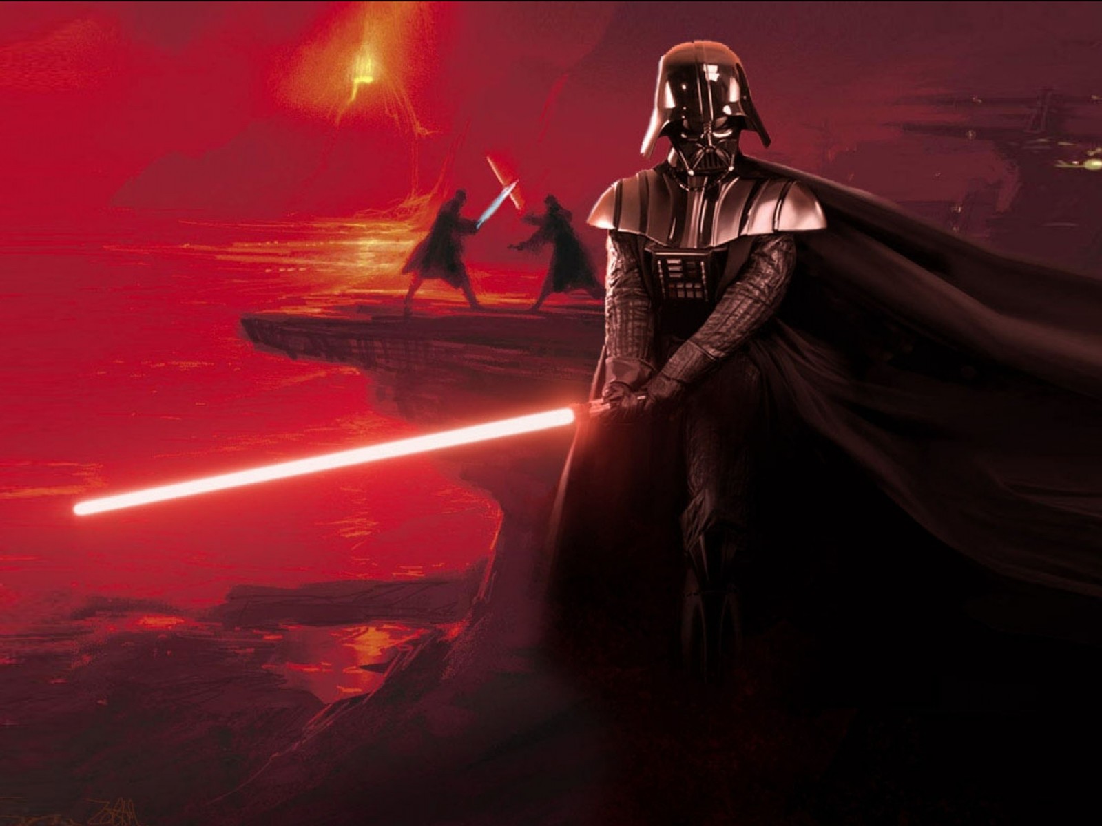 Star Wars Darth Vader Sith Lava Lightsabers Wallpaper HD, Wallpaper13.com