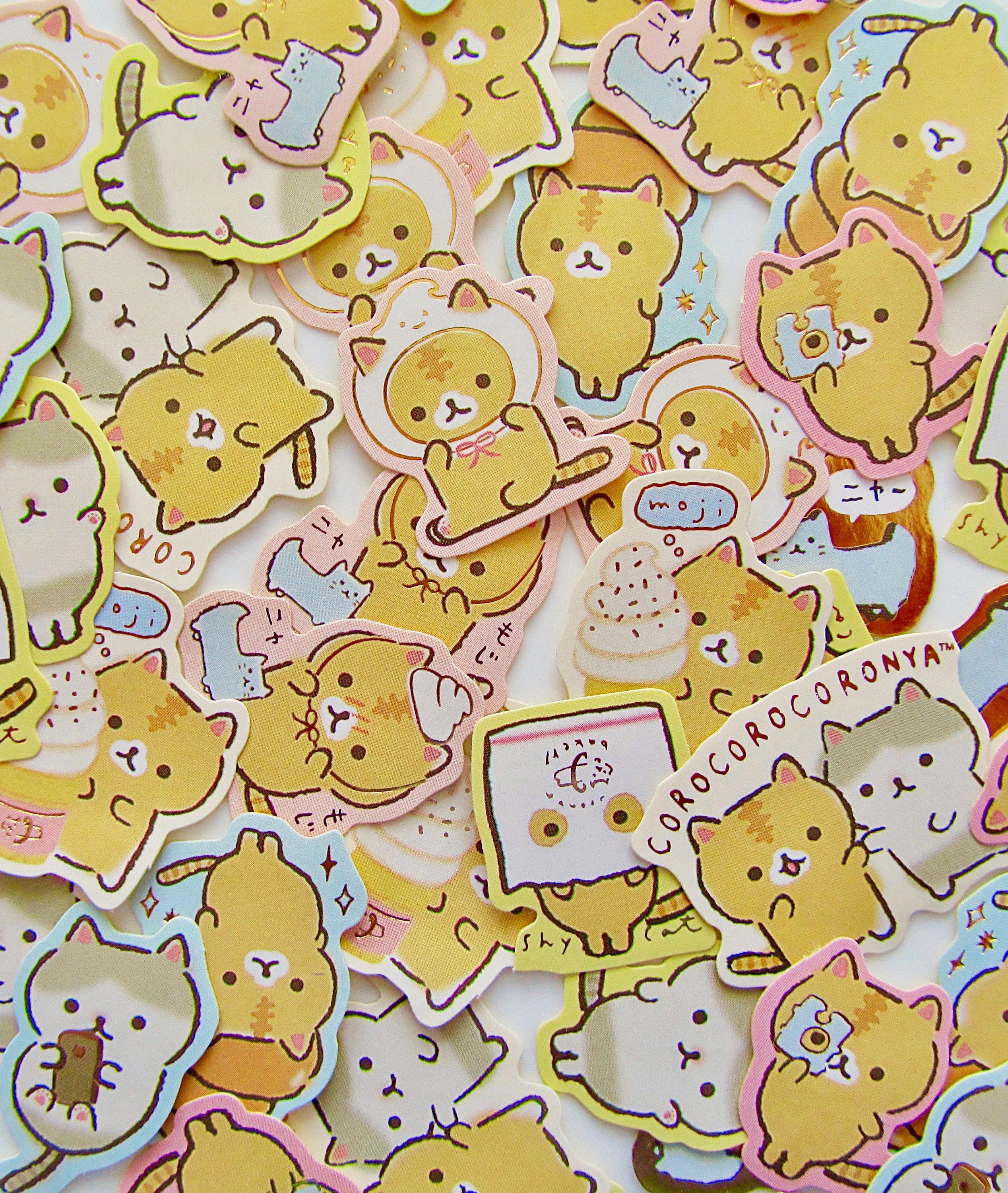 Corocoro Coronya Bread Cat 'icecream' Cute Kawaii