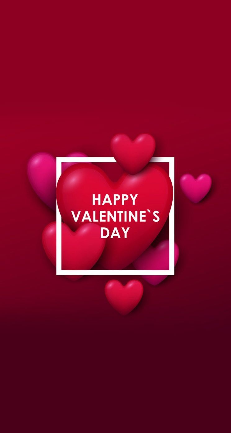 Happy Valentines Day Mobile Wallpaper in Vertical Layout Style. Happy valentines day, Happy valentines day picture, Happy valentines day image