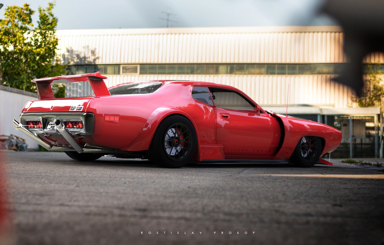 Wallpaper Auto, Machine, 1971, GTX, Plymouth, Rendering, Road Runner, Plymouth Road Runner, Rostislav Prokop, by Rostislav Prokop, Plymouth RoadRunner, 1971 Plymouth RoadRunner GTX, Plymouth RoadRunner GTX image for desktop, section