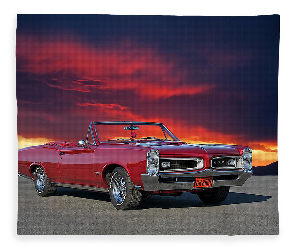 Pontiac GTO Convertible Fleece Blanket