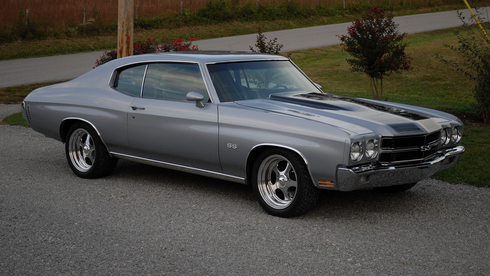 Wallpaper Chevrolet, Chevelle, Ss, 1970, Gray, Side Chevelle Ss 4k