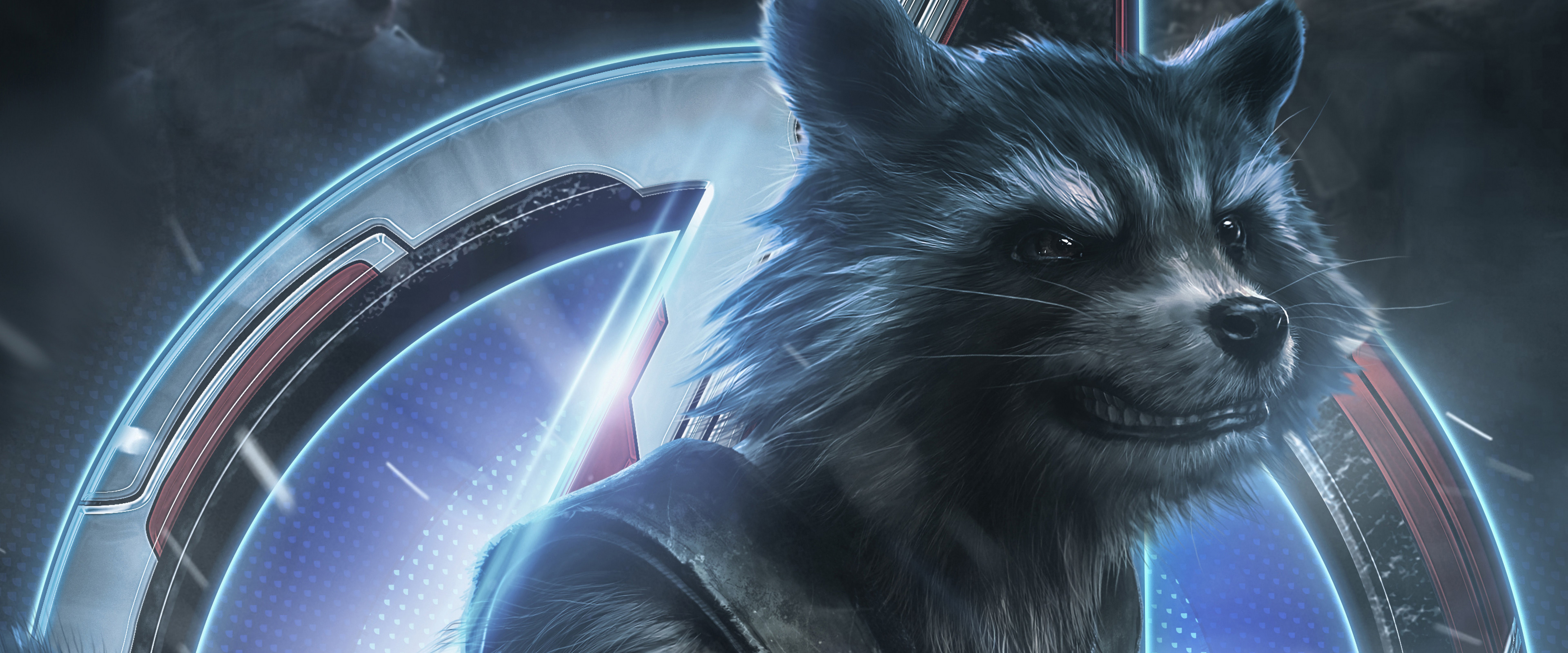 Avengers: Endgame Rocket Raccoon 4K Wallpaper