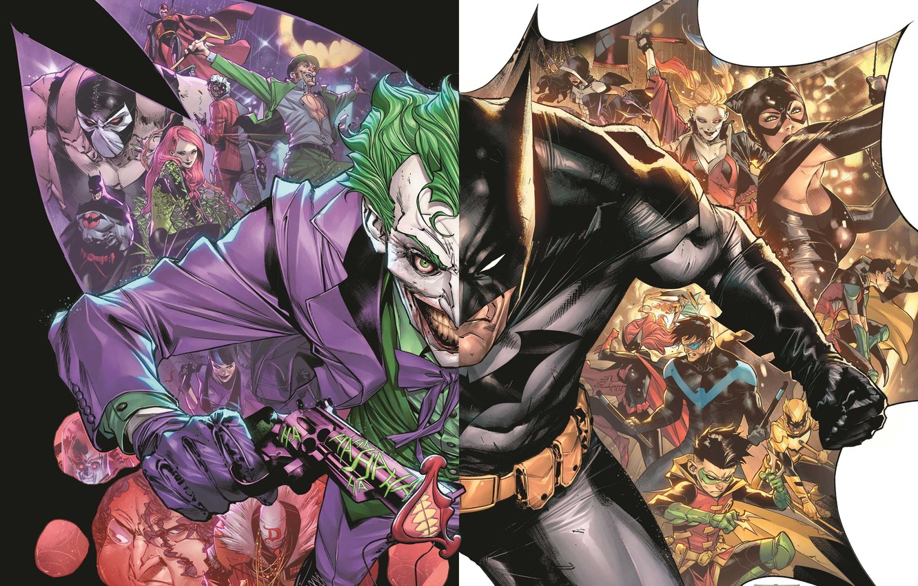 Wallpaper Joker, Heroes, Batman, Batman, Joker, DC comics, Comics, Villains image for desktop, section фантастика