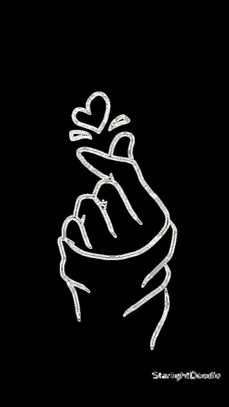BTS Finger Heart Wallpaper