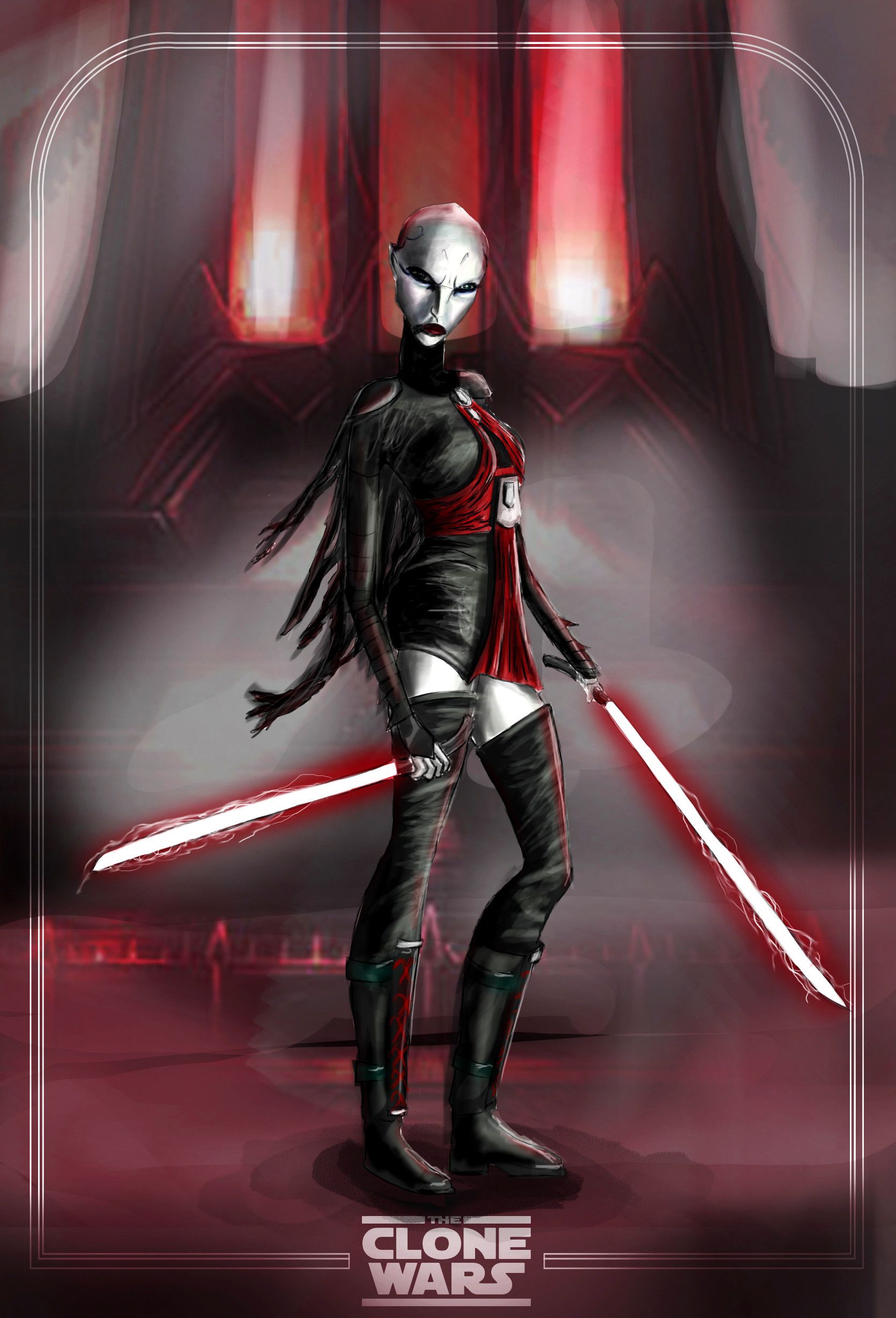 Assaj Ventress, Isaias R. Tello. Star wars background, Star wars image, Star wars art