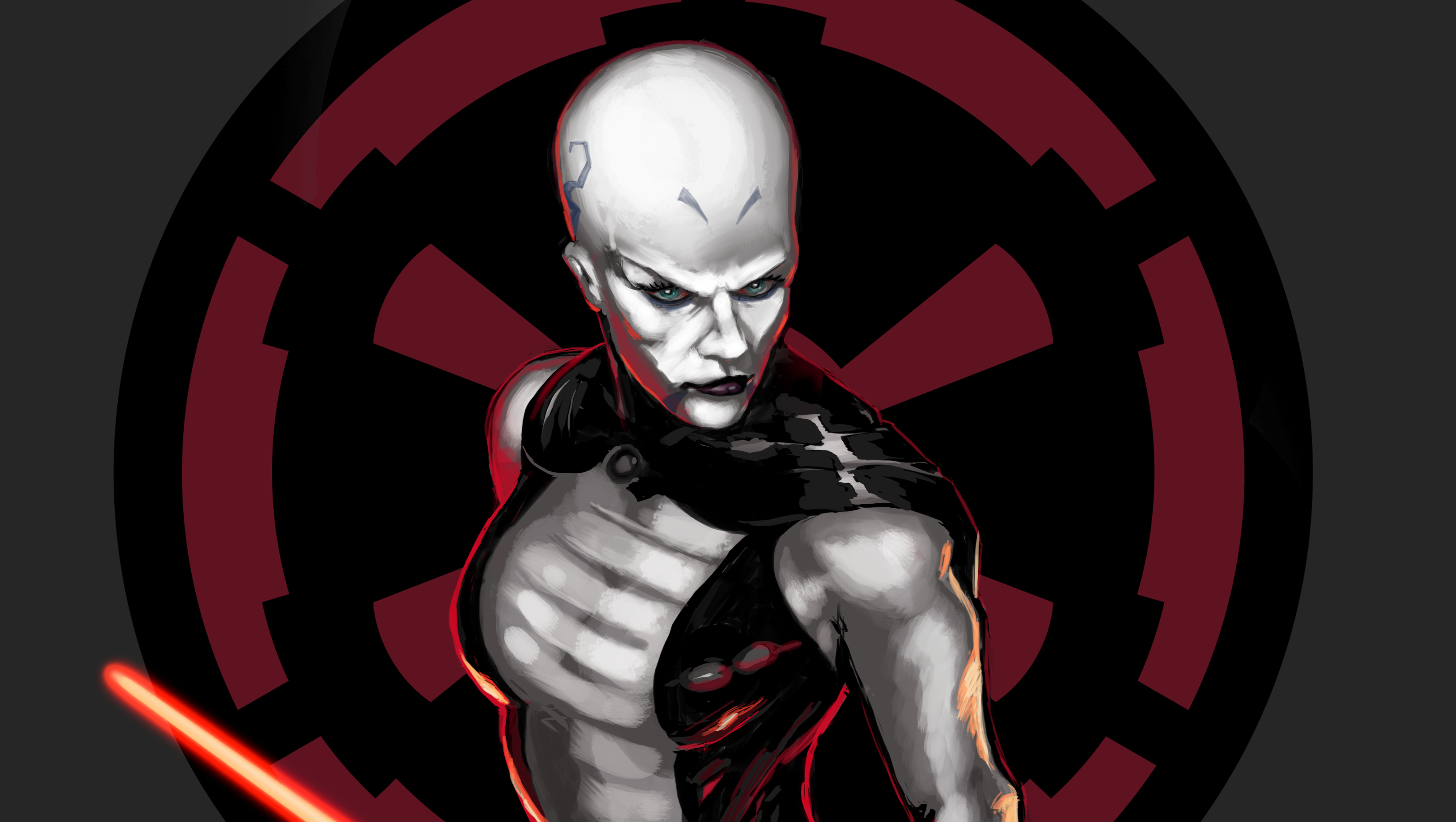 Asajj Ventress Wallpaper:3288x1857