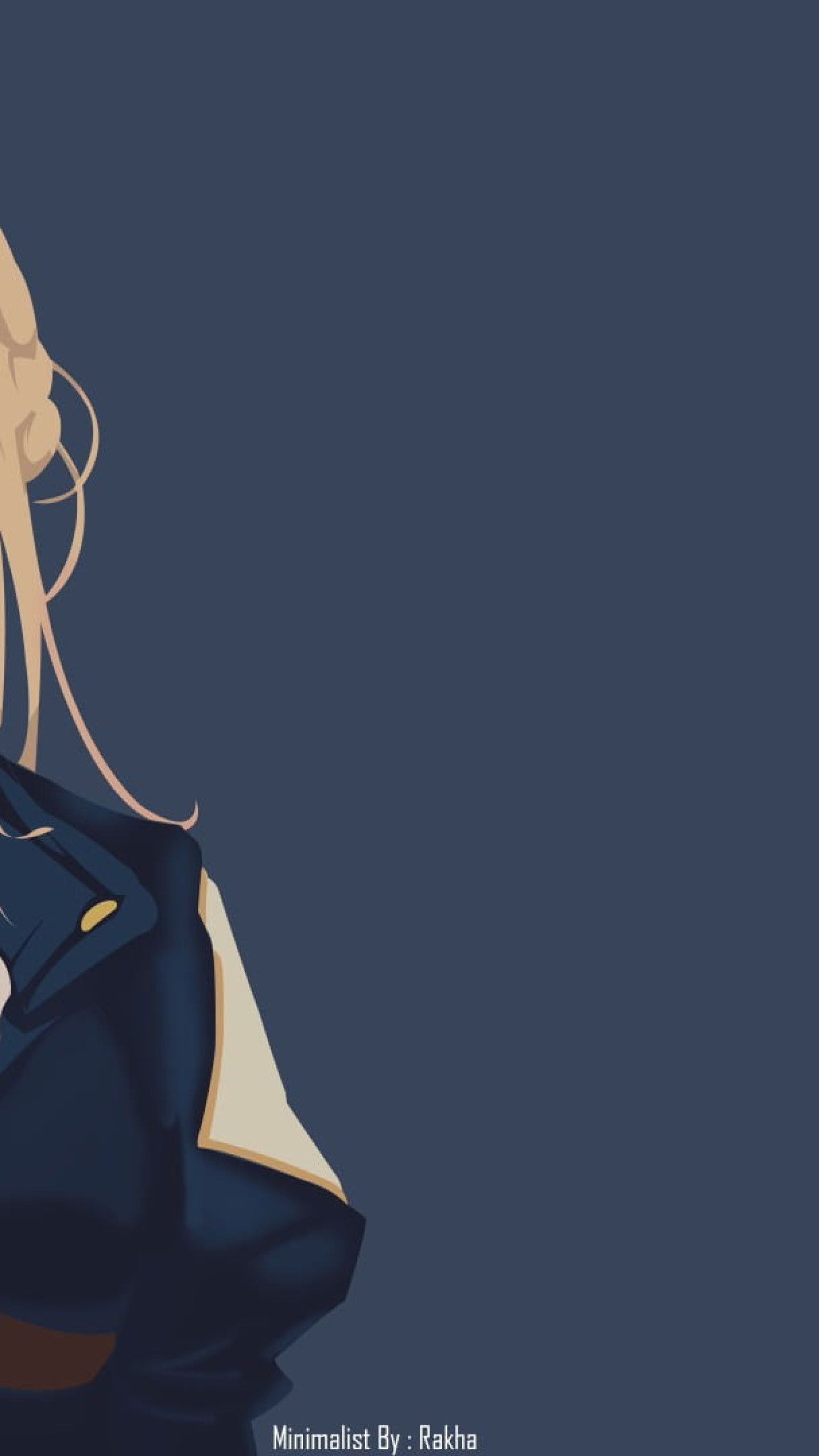 Wallpaper Violet Evergarden, Minimalism, Simple Background • Wallpaper For You
