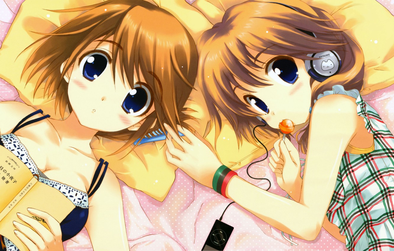 Wallpaper girls, anime, candy, Lollipop, To Heart - for desktop, section прочее