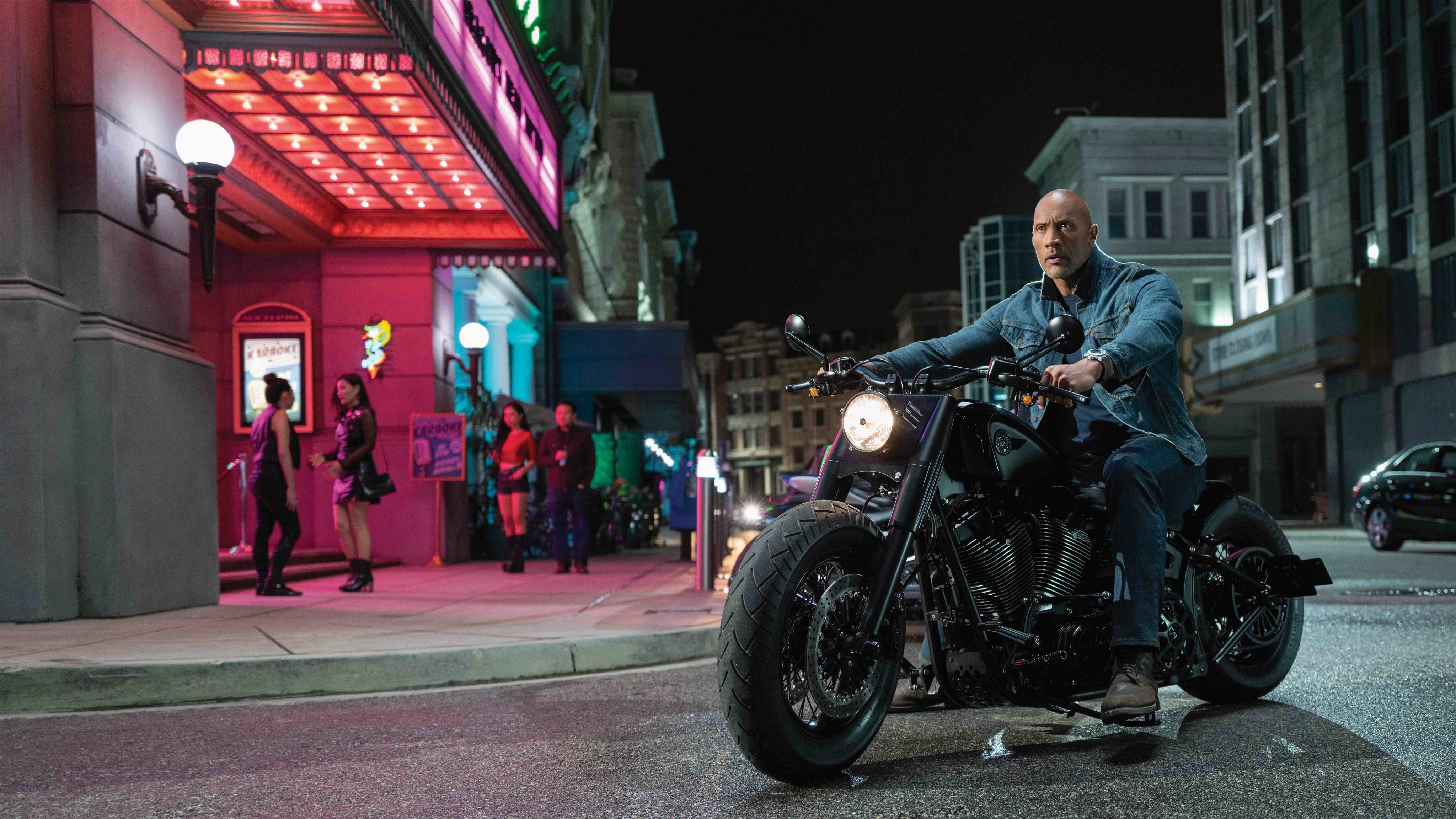 triumph bike in fast and furious hobbs and shaw