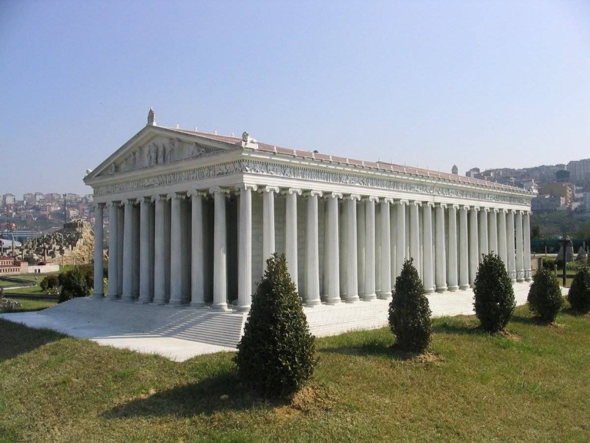 Temple of Artemis (Alea at Tegea) of Paros. Wonders of the world, Greek temple, Artemis