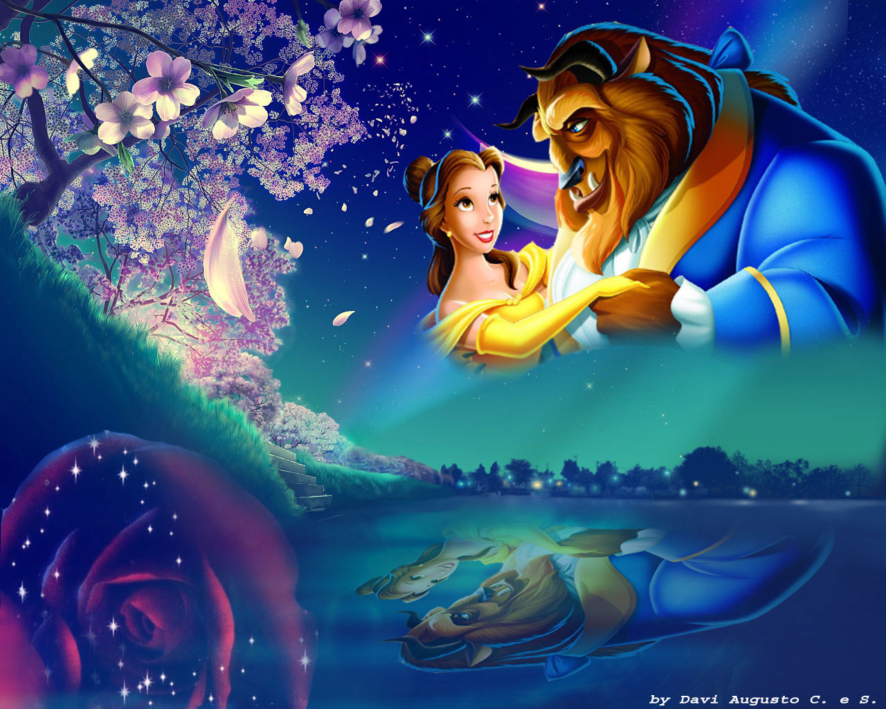 Beauty & The Beast Princess Wallpaper