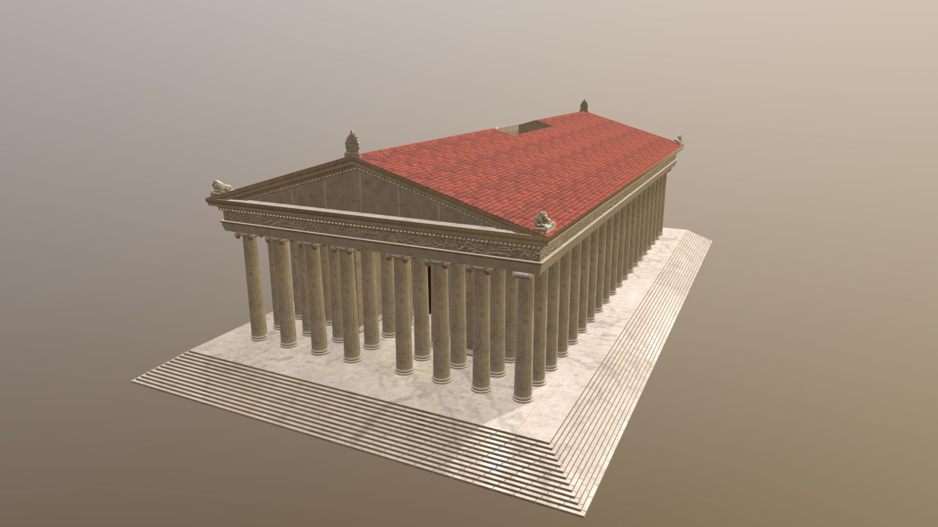 Temple of Artemis Royalty Free 3D model by funreality [9f55432]
