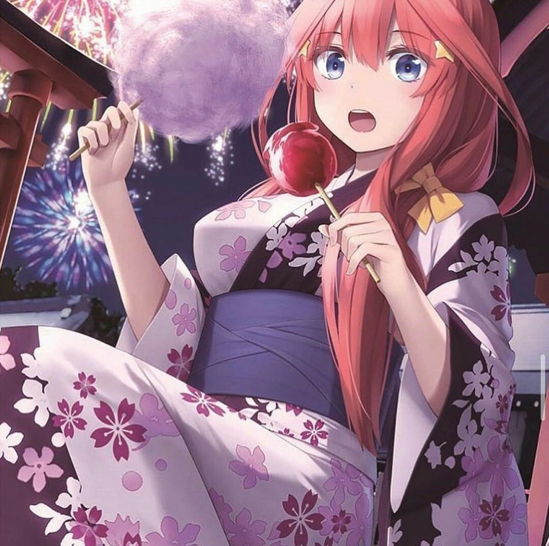 Nakano itsuki ideas. gambar anime, seni anime, animasi
