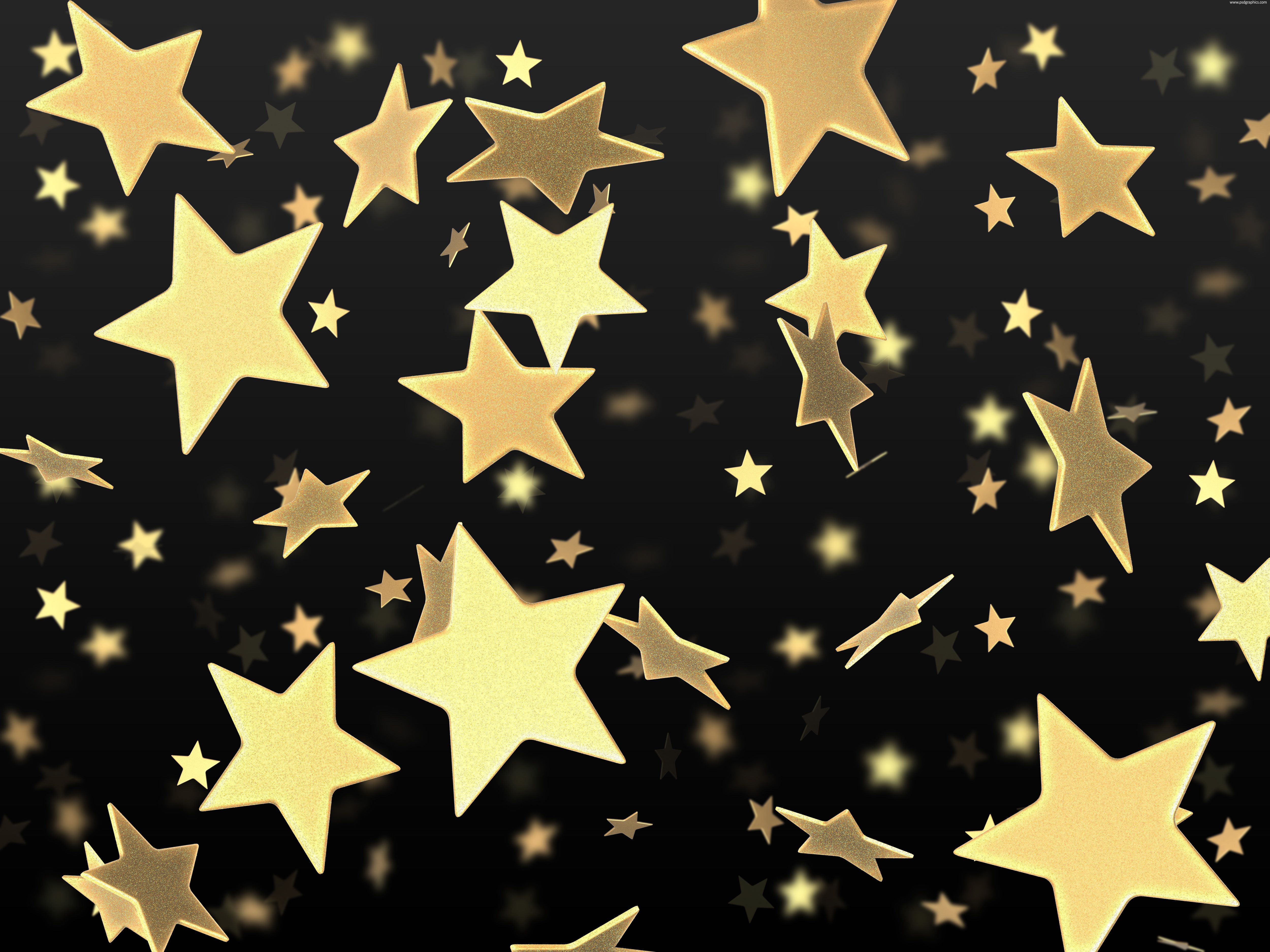 Gold Star Wallpaper