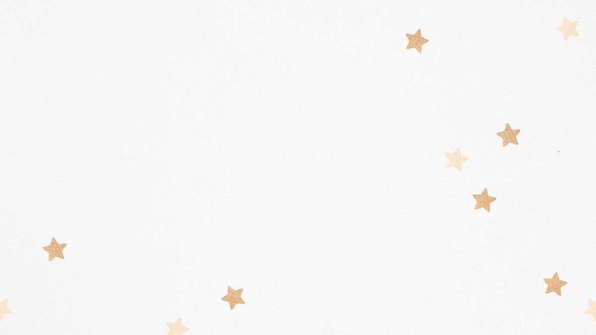 White background with gold stars