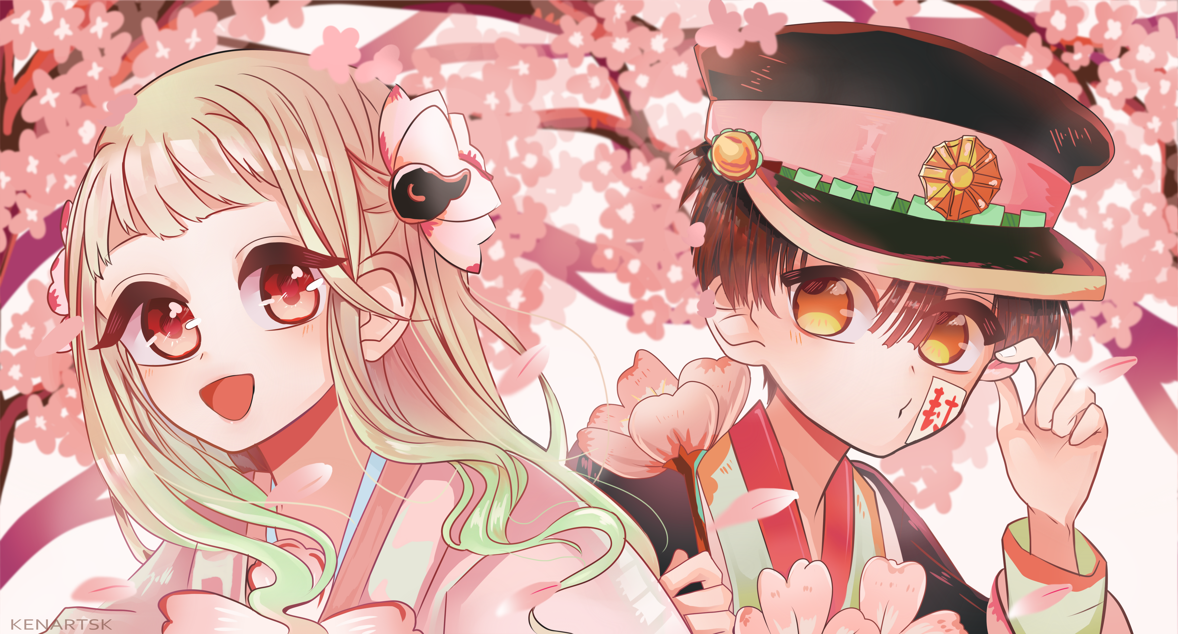 I draw a HanaNene Fanart