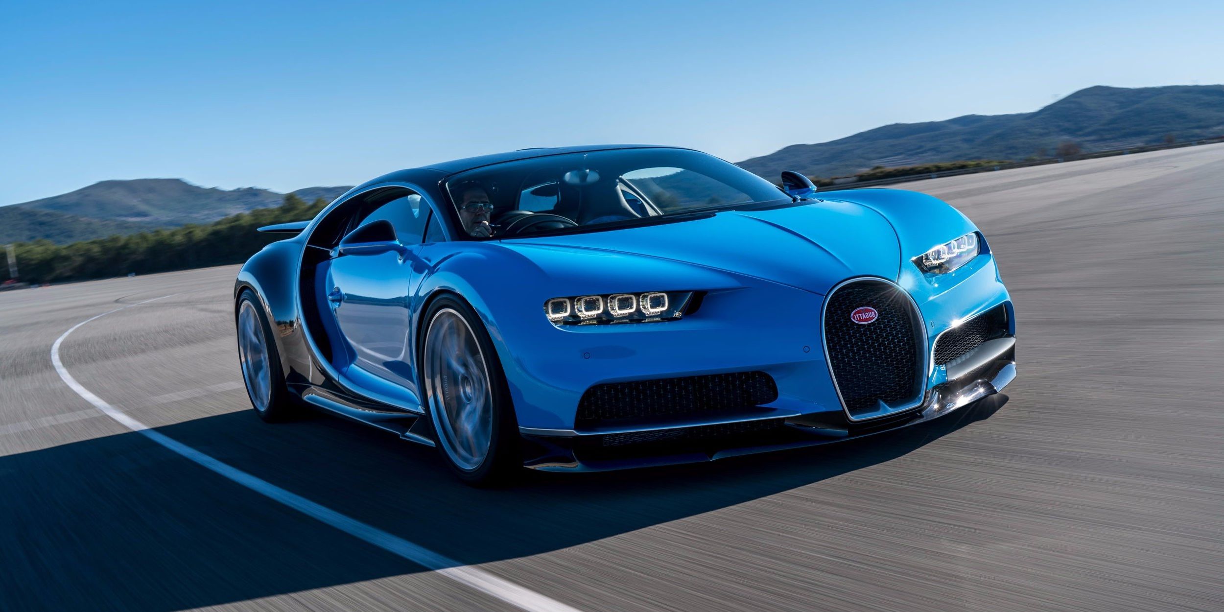 Blue Bugatti Wallpaper
