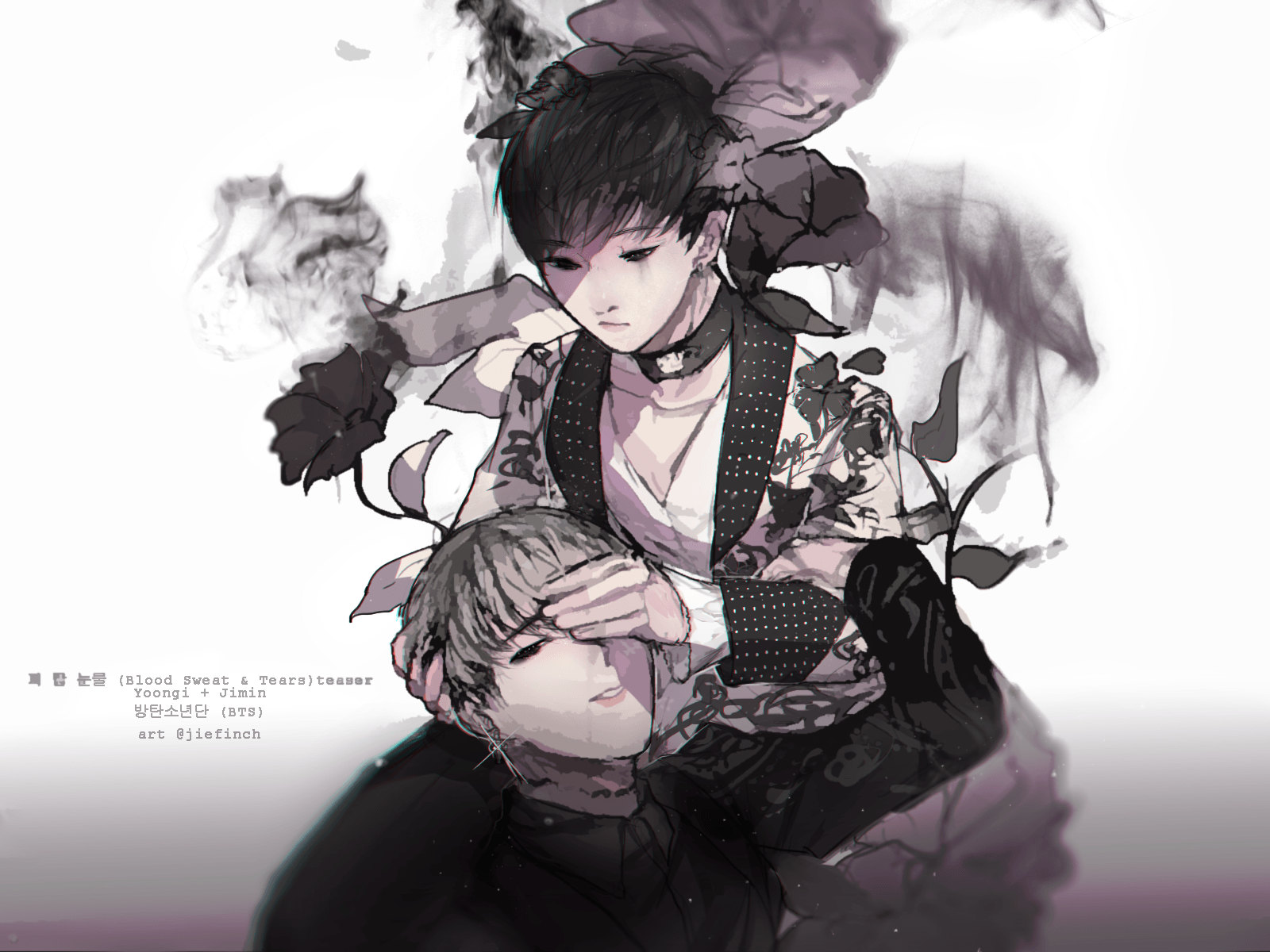 BTS Anime Computer Wallpaper