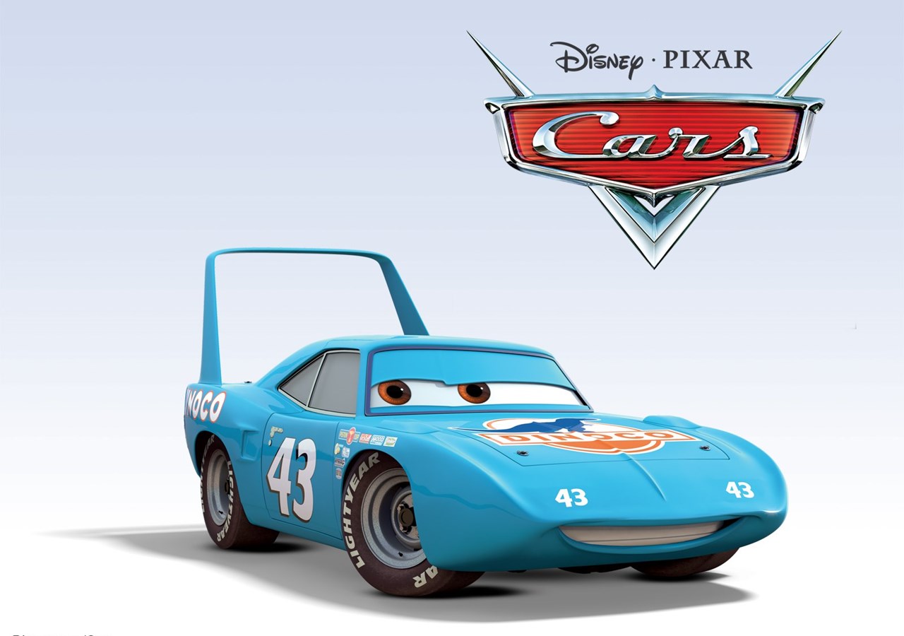 King The Race Car From Disney Pixar Movie Cars Desktop Wallpaper Desktop Background