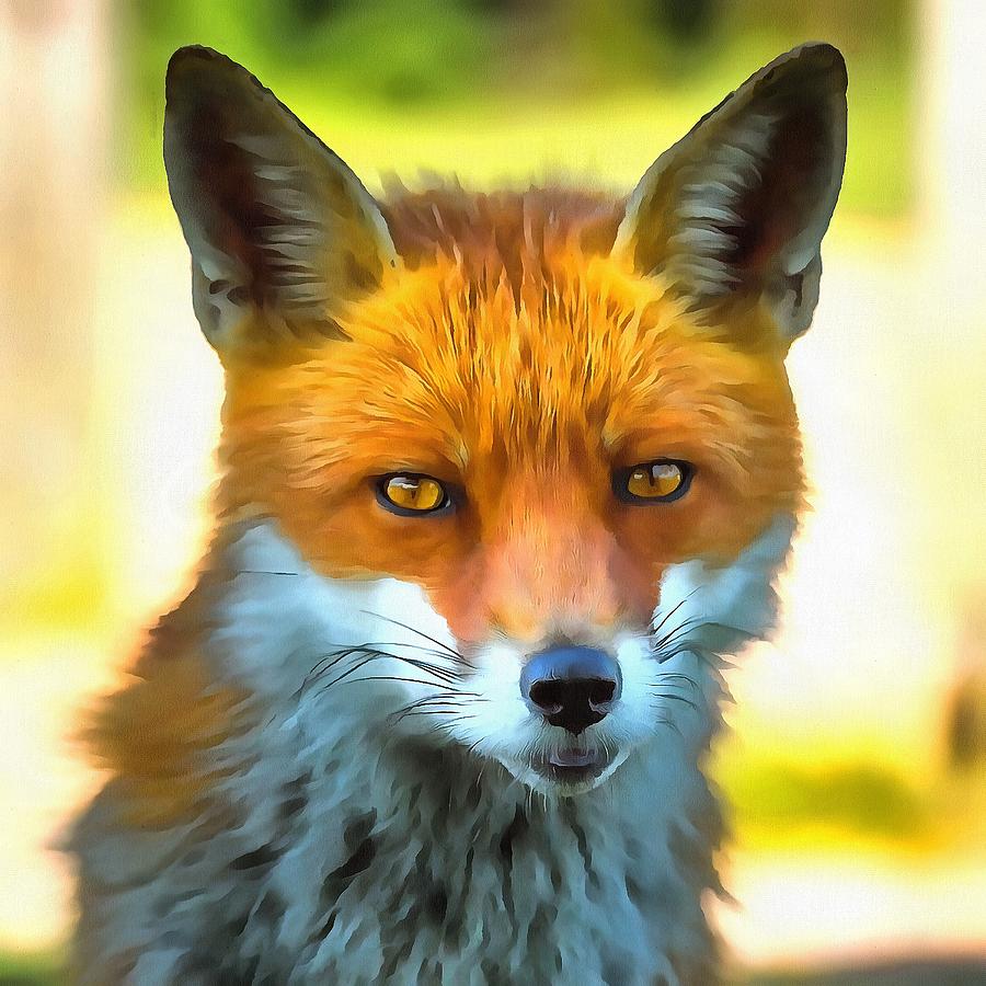 Foxy by Nature Painting by Taiche Acrylic Art