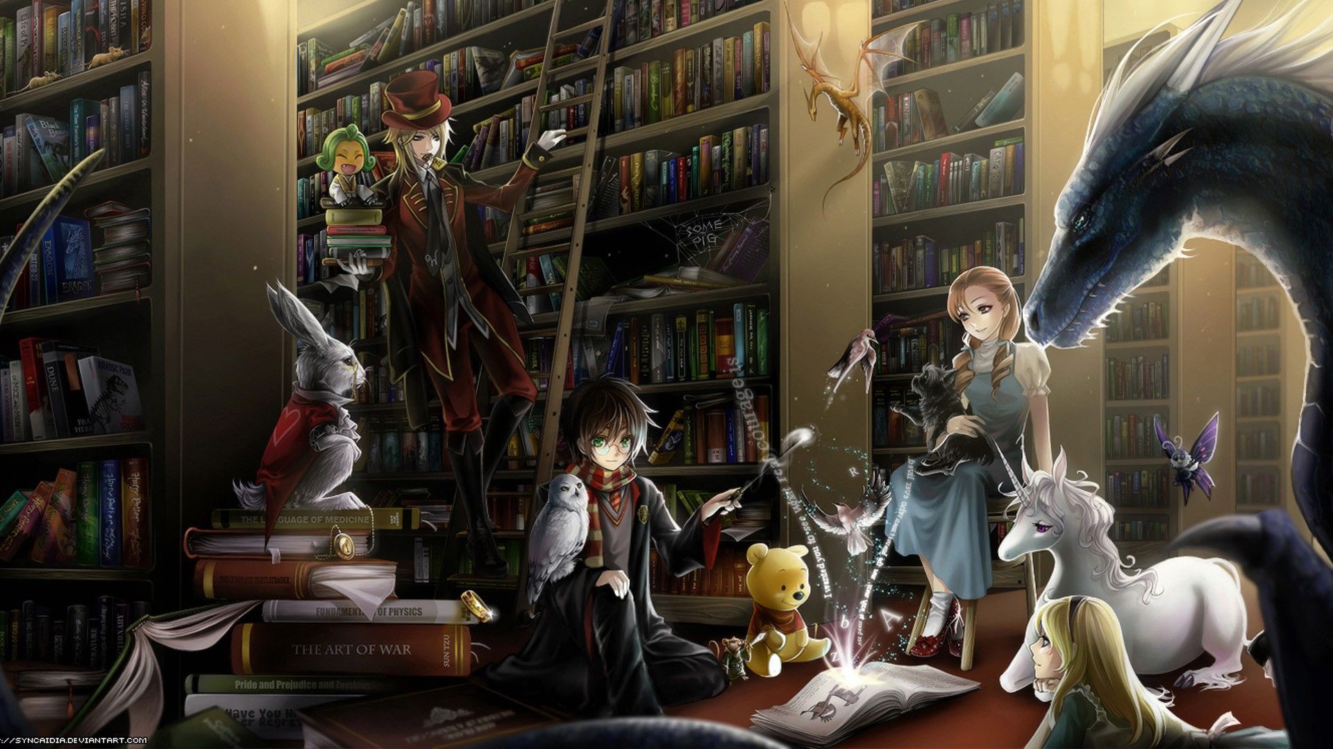 harry potter book fan art