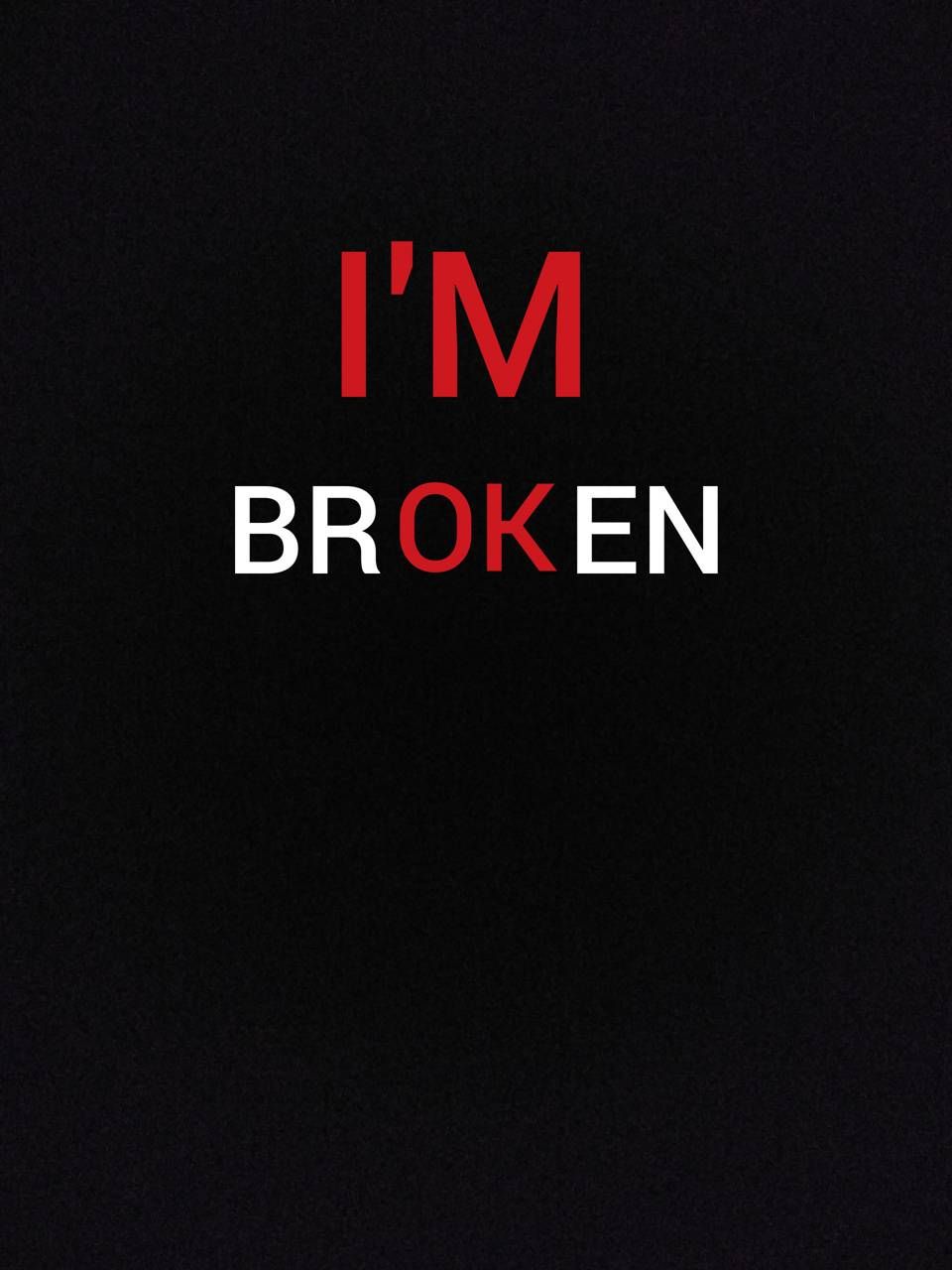 I'm Broken Wallpaper Free I'm Broken Background