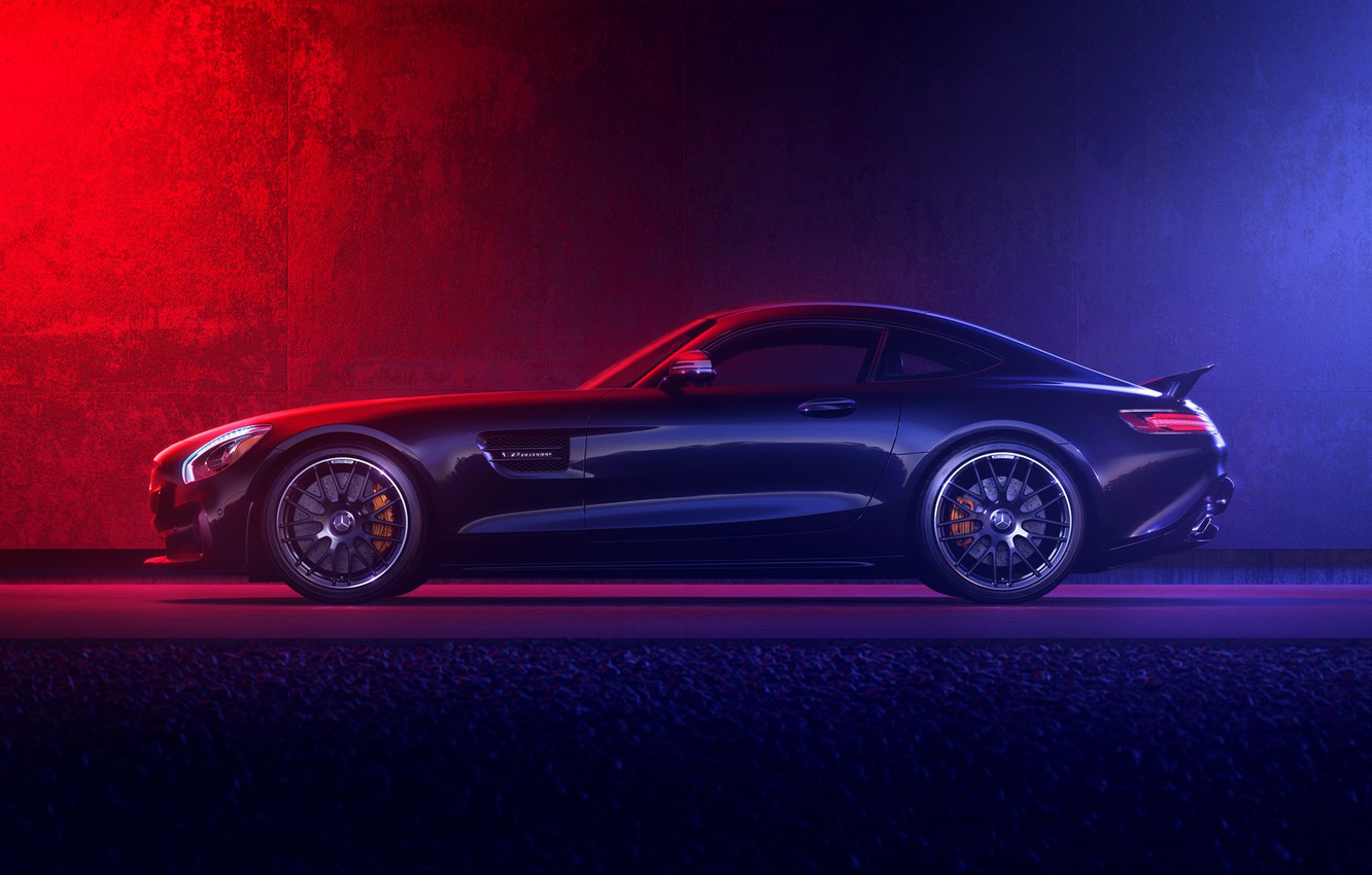 Wallpaper Auto, Machine, Mercedes, Car, Art, Render, Design, AMG, Supercar, Supercar, Sports Car, Sportcar, Side View, Mercedes AMG GT, Transport & Vehicles, By Greg Peruski Image For Desktop, Section Mercedes