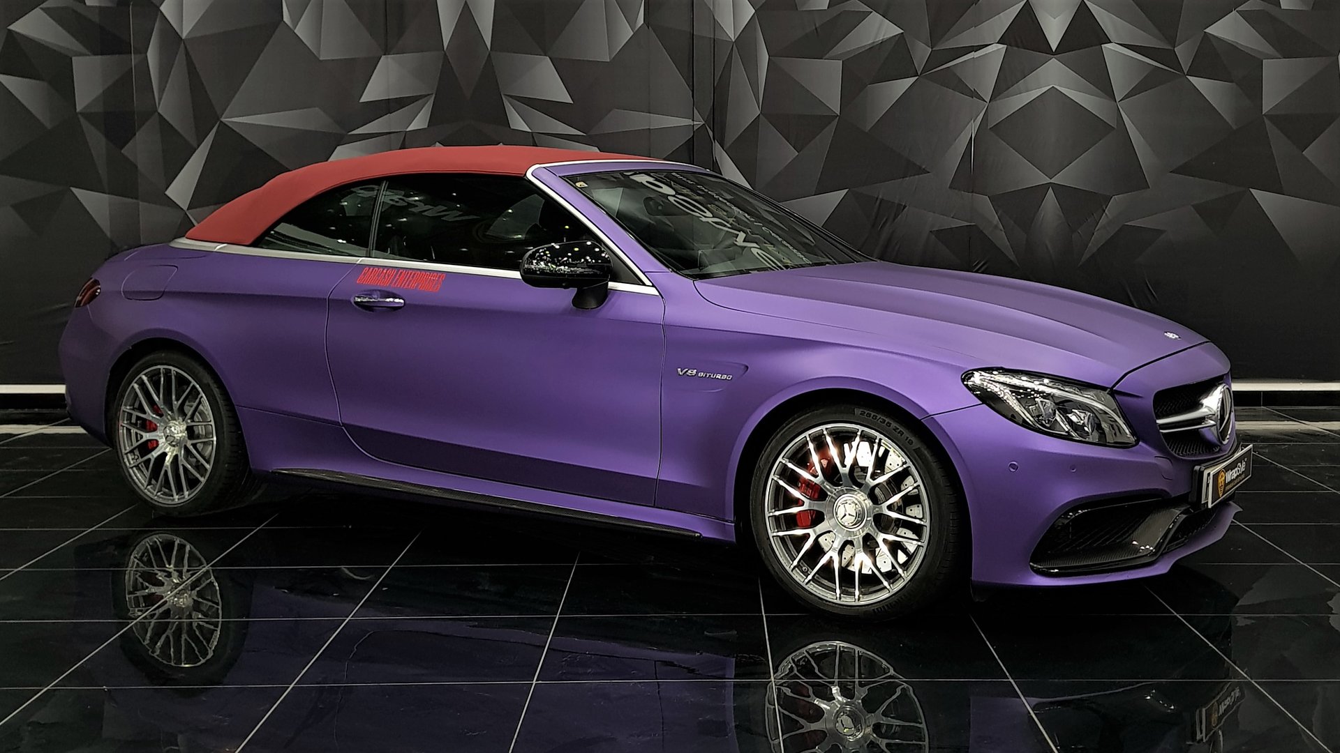 Mercedes S Cabrio Matt wrap