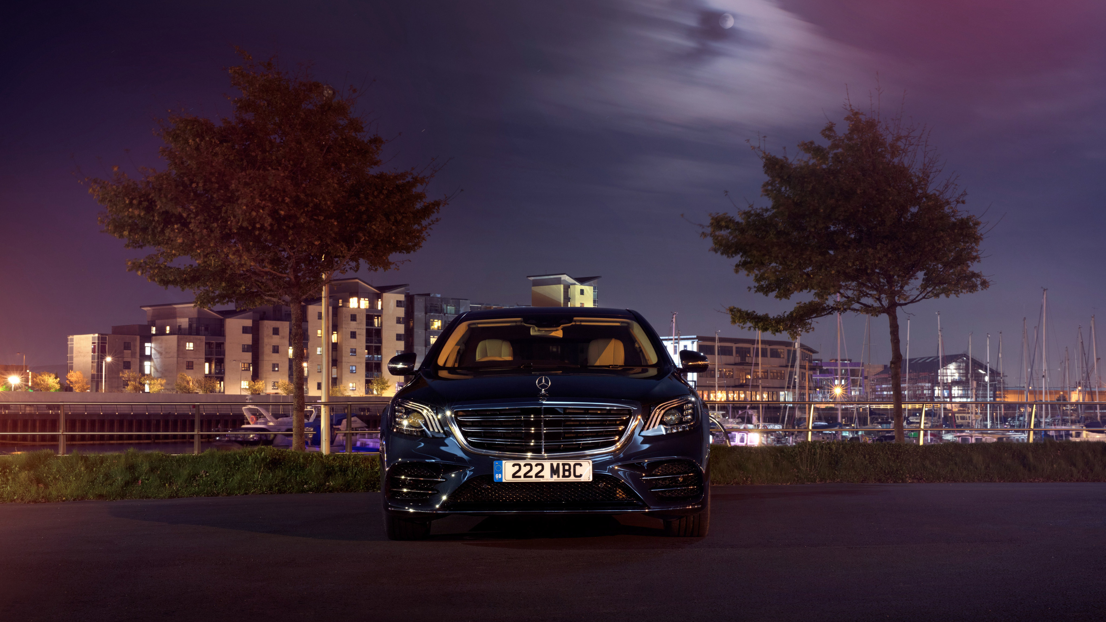 Wallpaper 4k Mercedes Benz S 350 D Lang AMG Line 2017 Front Wallpaper