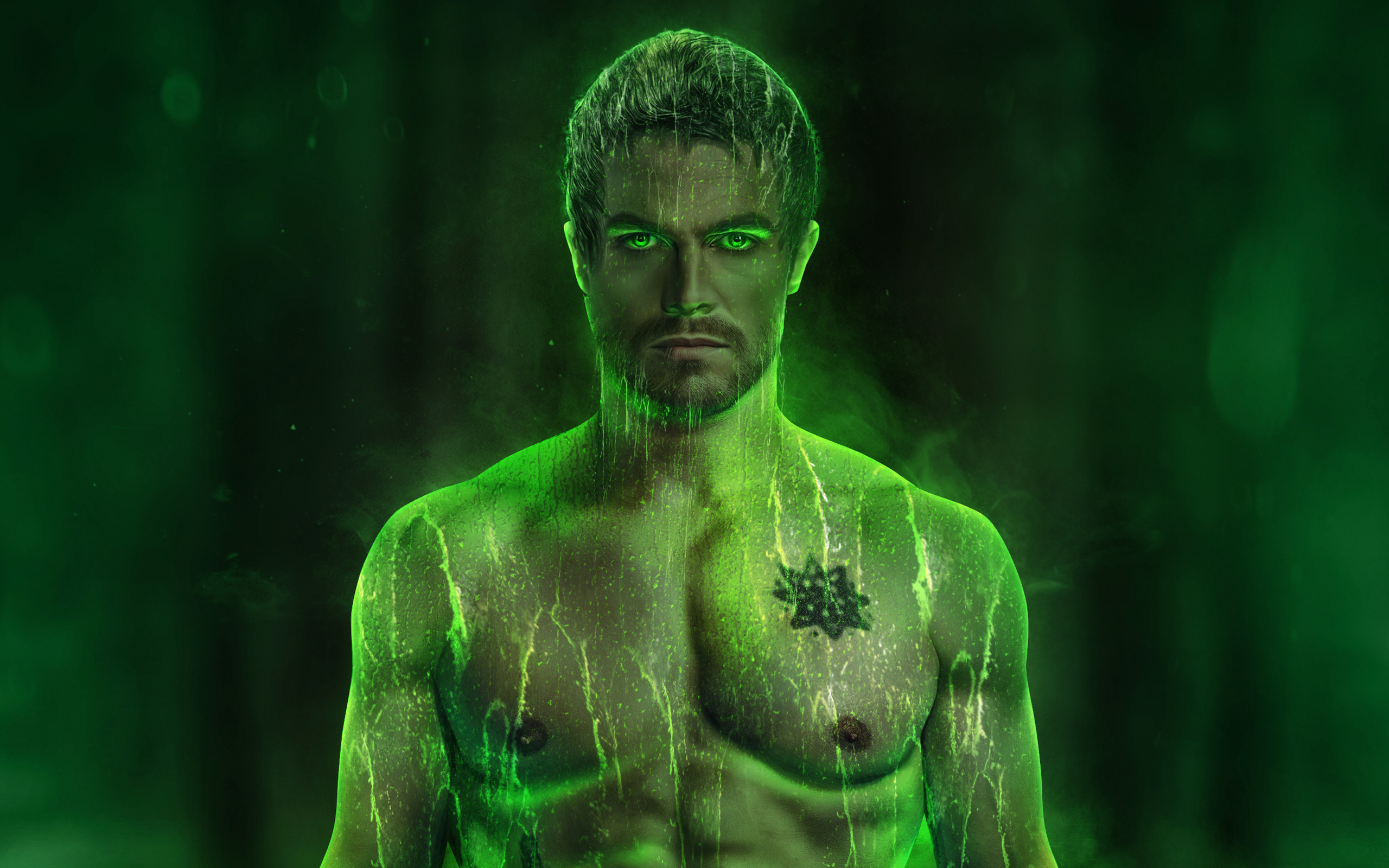 Desktop Wallpaper Green Arrow, Oliver Queen, Season Green Art, HD Image, Picture, Background, Vuan9b