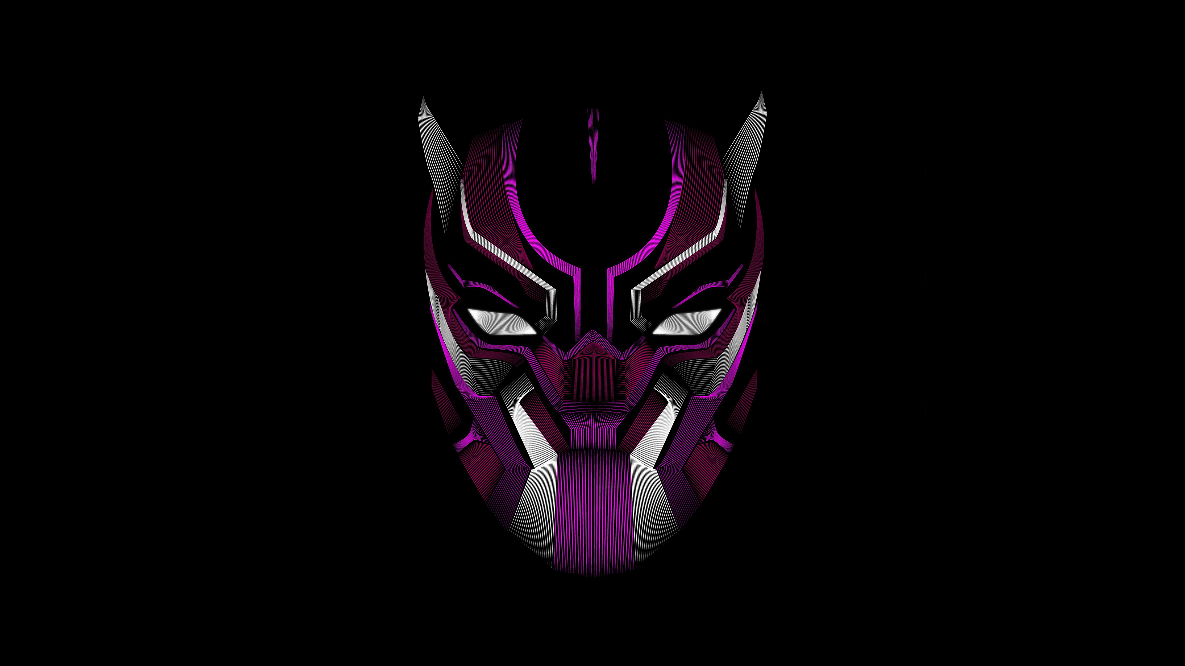 Black Panther Mask Minimalism 4k 1280x1024 Resolution HD 4k Wallpaper, Image, Background, Photo and Picture