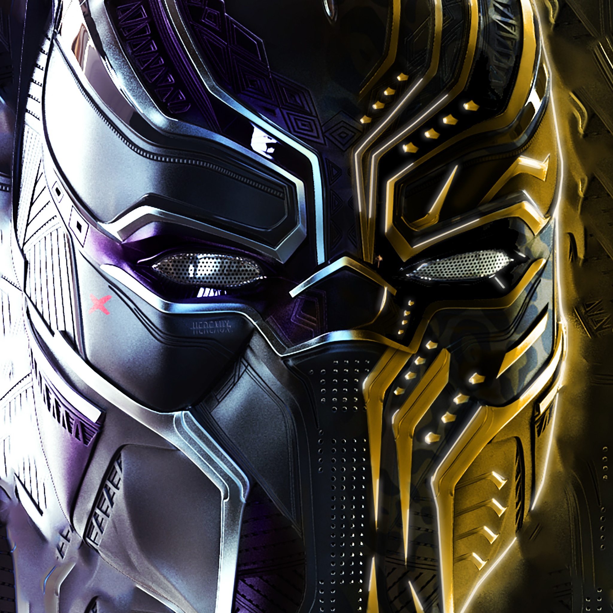 Wallpaper 4k Black Panther And Erik Killmonger Behance Wallpaper