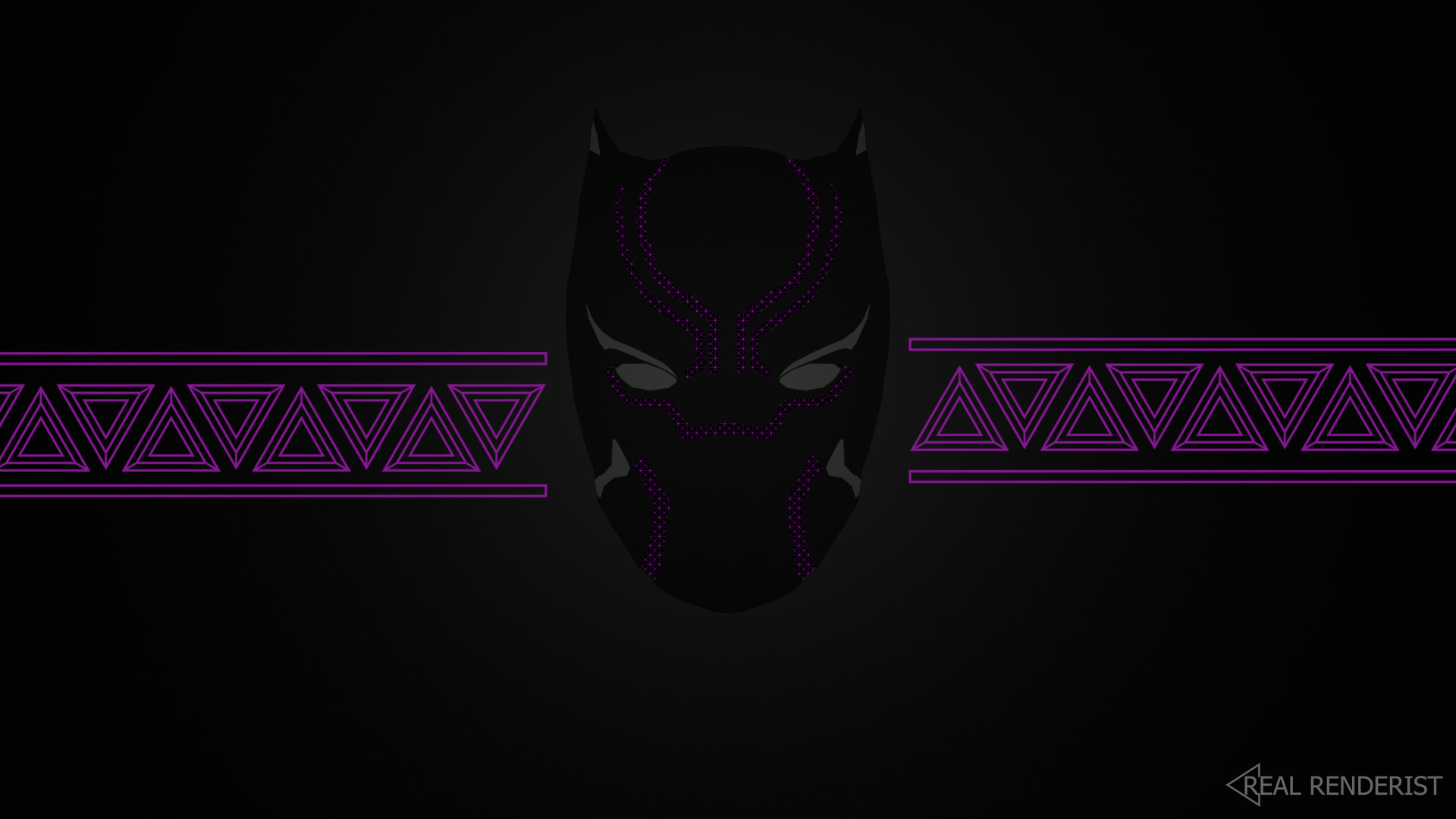 Black Panther Wallpaper, Real Renderist