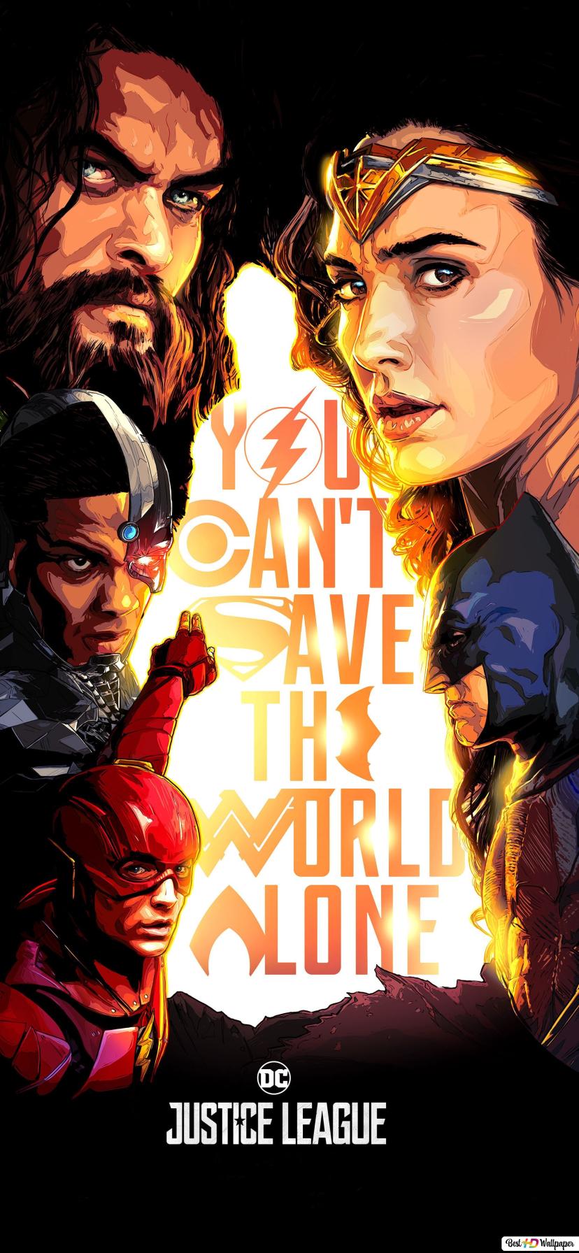 Justice League movie heroes HD wallpaper download