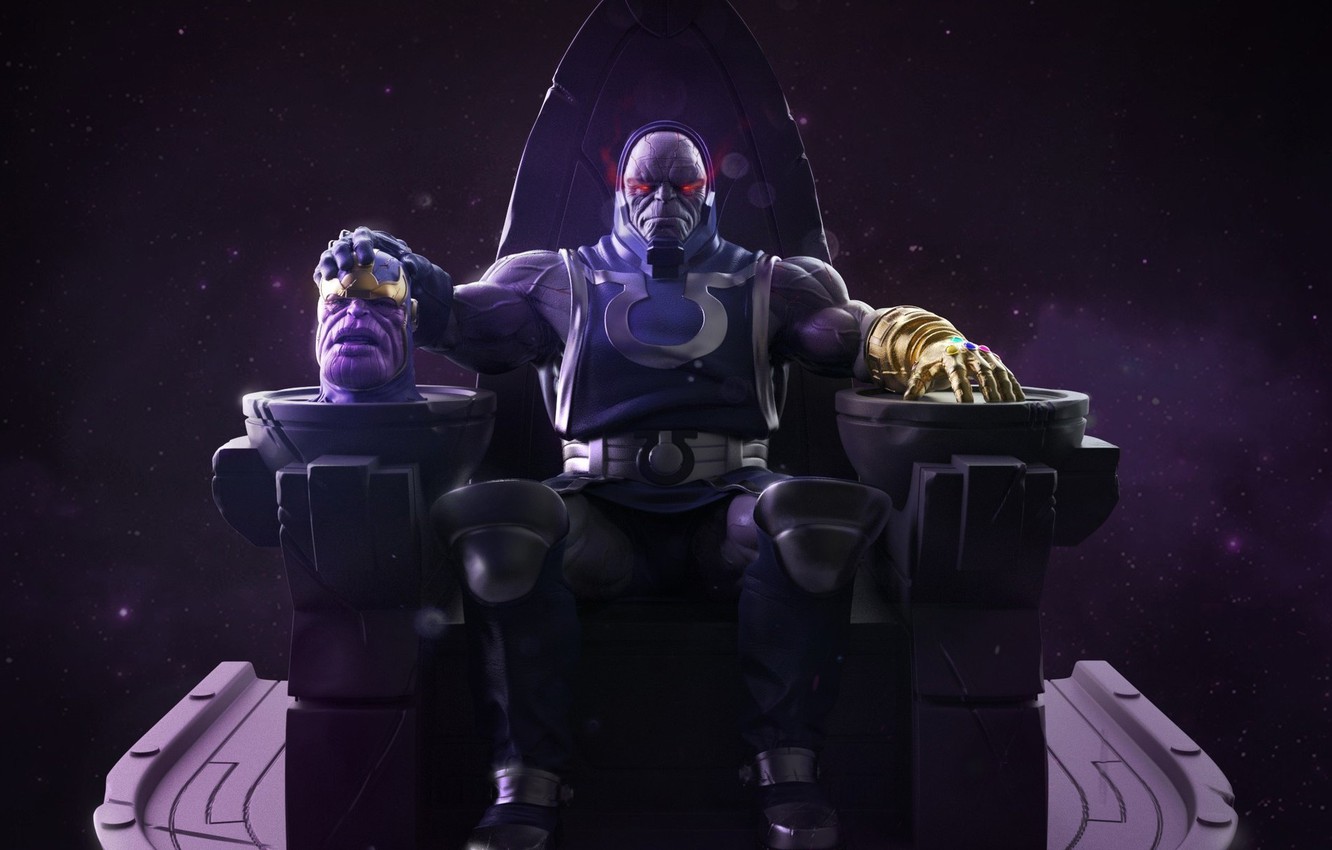 Wallpaper dc comics, marvel comics, infinity stone, darkseid, thanos image for desktop, section фильмы