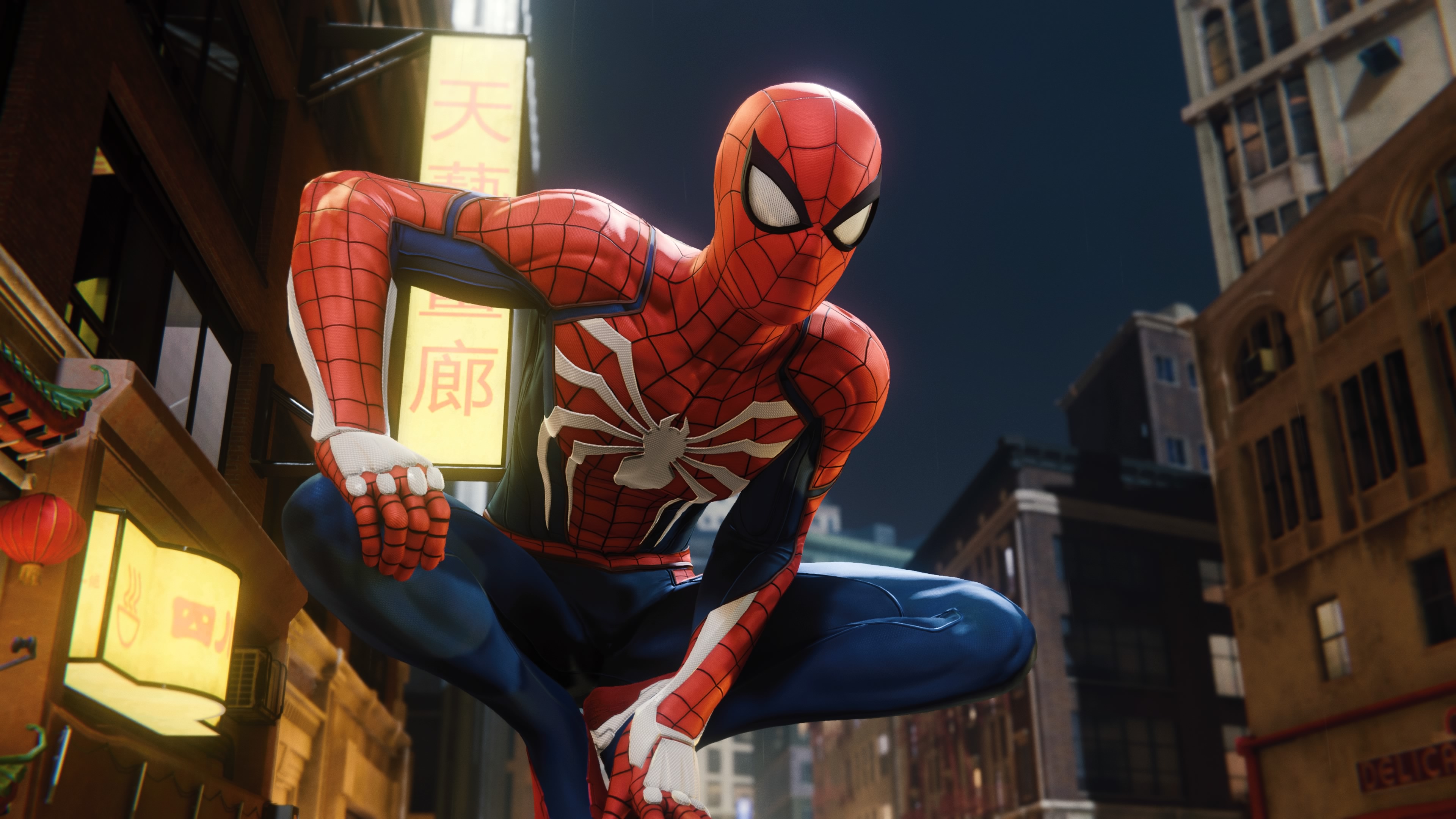 Spider Man PS4 Advanced Suit 4K