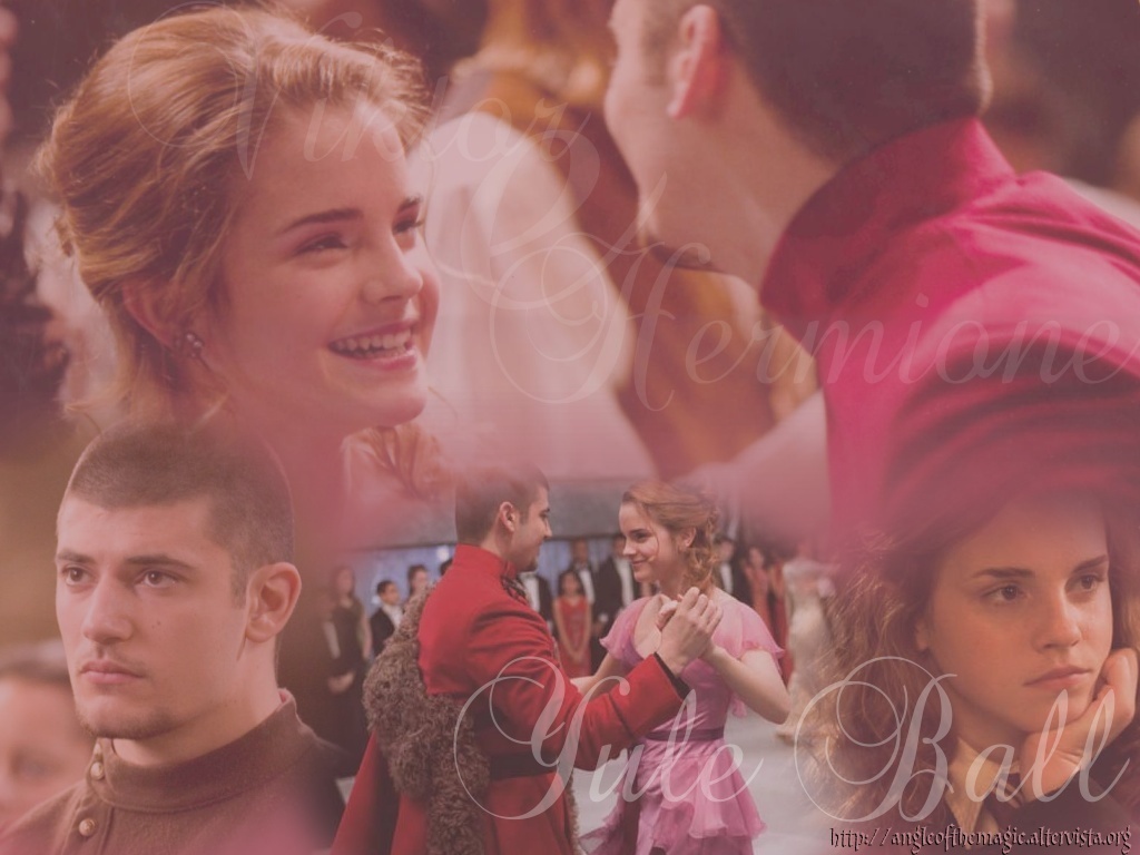 Viktor and Hermione Krum Wallpaper