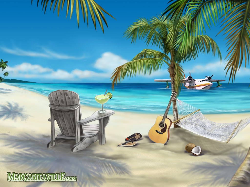 Margaritaville Beach Scene picture wallpaper (1024 x 768 ) Beach Wallpaper