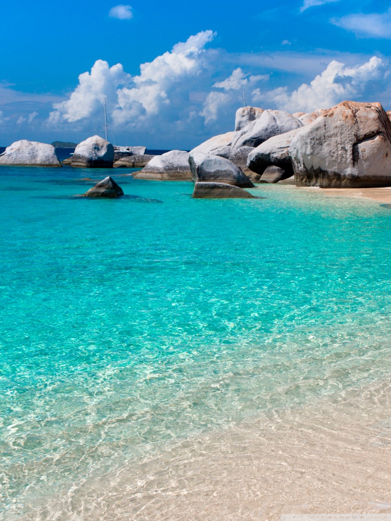 Summer Beach Scene Ultra HD Desktop Background Wallpaper for 4K UHD TV, Multi Display, Dual Monitor, Tablet