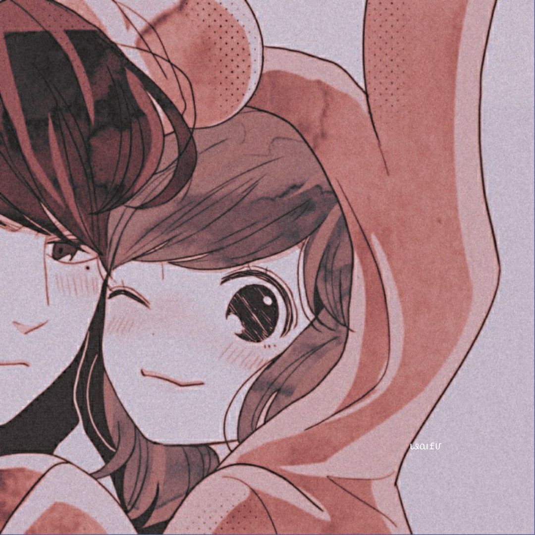 Cheerful Anime Couple PFP - adorable couple anime pfp - Image