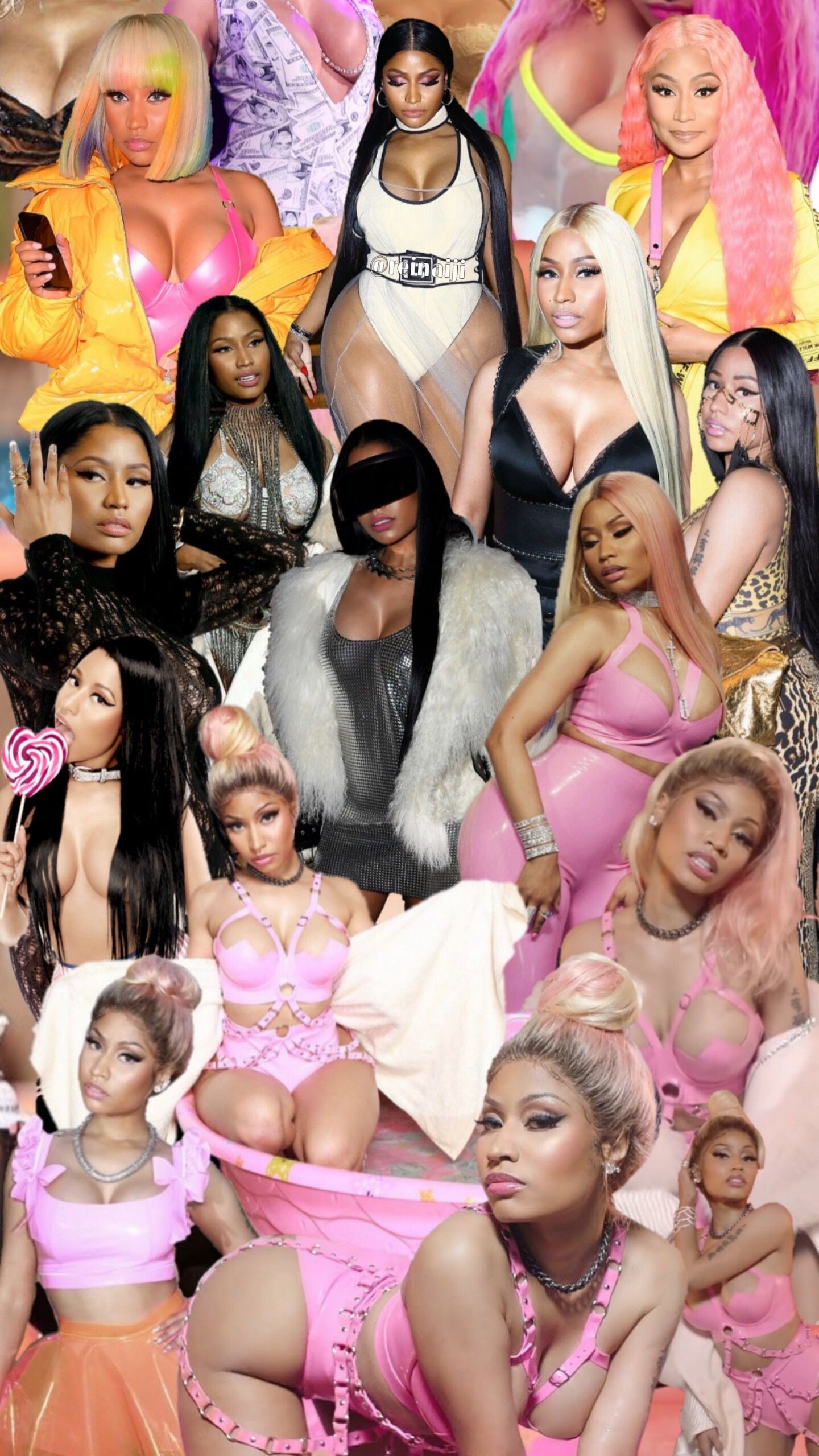 iPhone Wallpaper Nicki Minaj Collage
