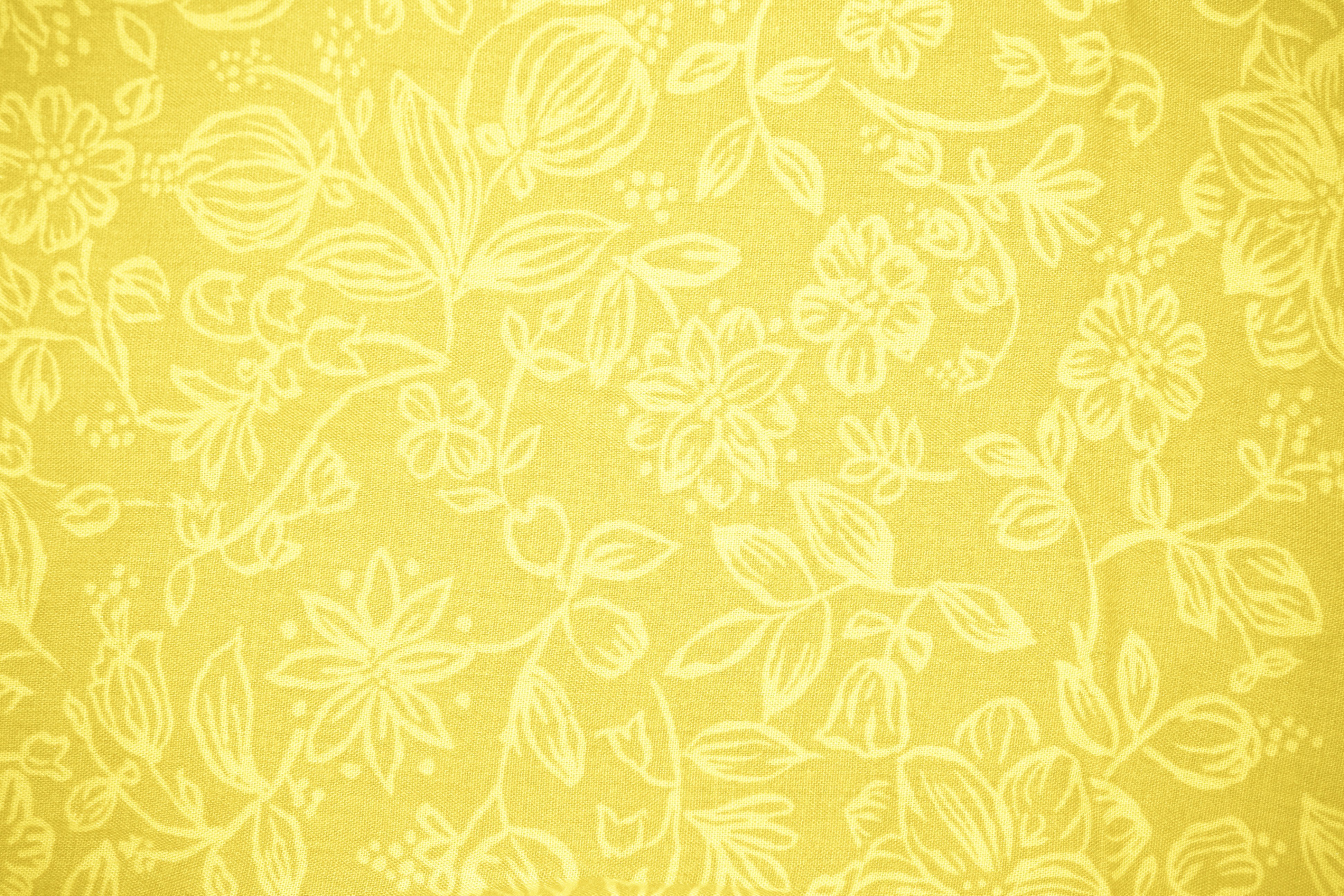 Yellow Floral Pattern Wallpaper Free Yellow Floral Pattern Background