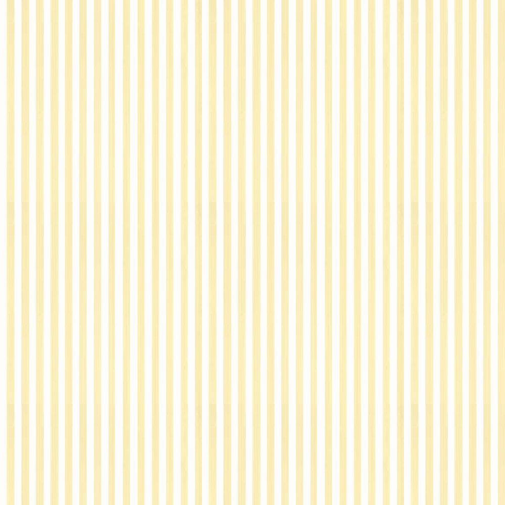 Closet Stripe by Farrow & Ball Yellow / White, Wallpaper Direct