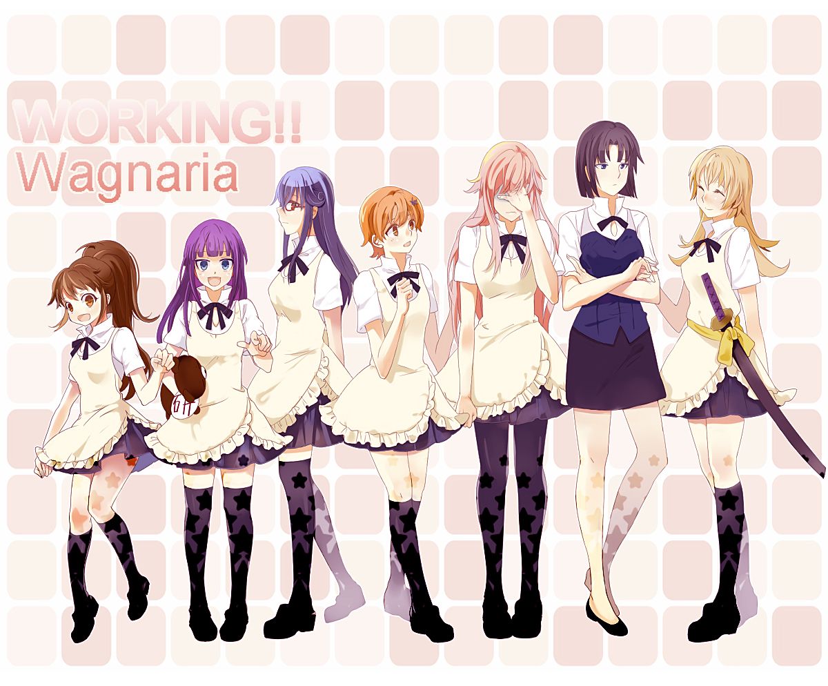 Inami Mahiru Matsumoto Maya Shirafuji Kyouko Takanashi Souta Taneshima Popura Todoroki Yachiyo Yamada Aoi. Anime, Anime land, Anime image