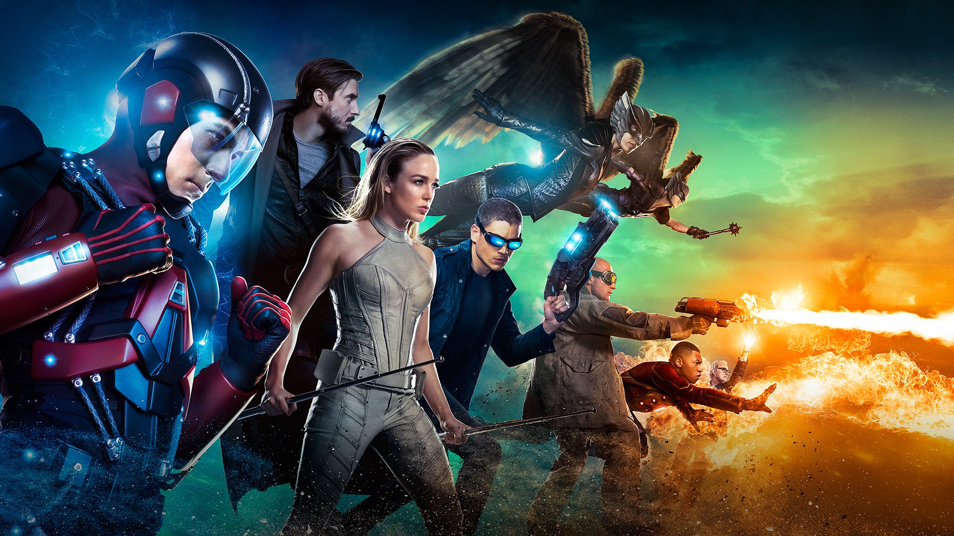 Desktop Wallpaper Dc's Legends Of Tomorrow, Tv Series, Poster, HD Image, Picture, Background, Xfbn9w