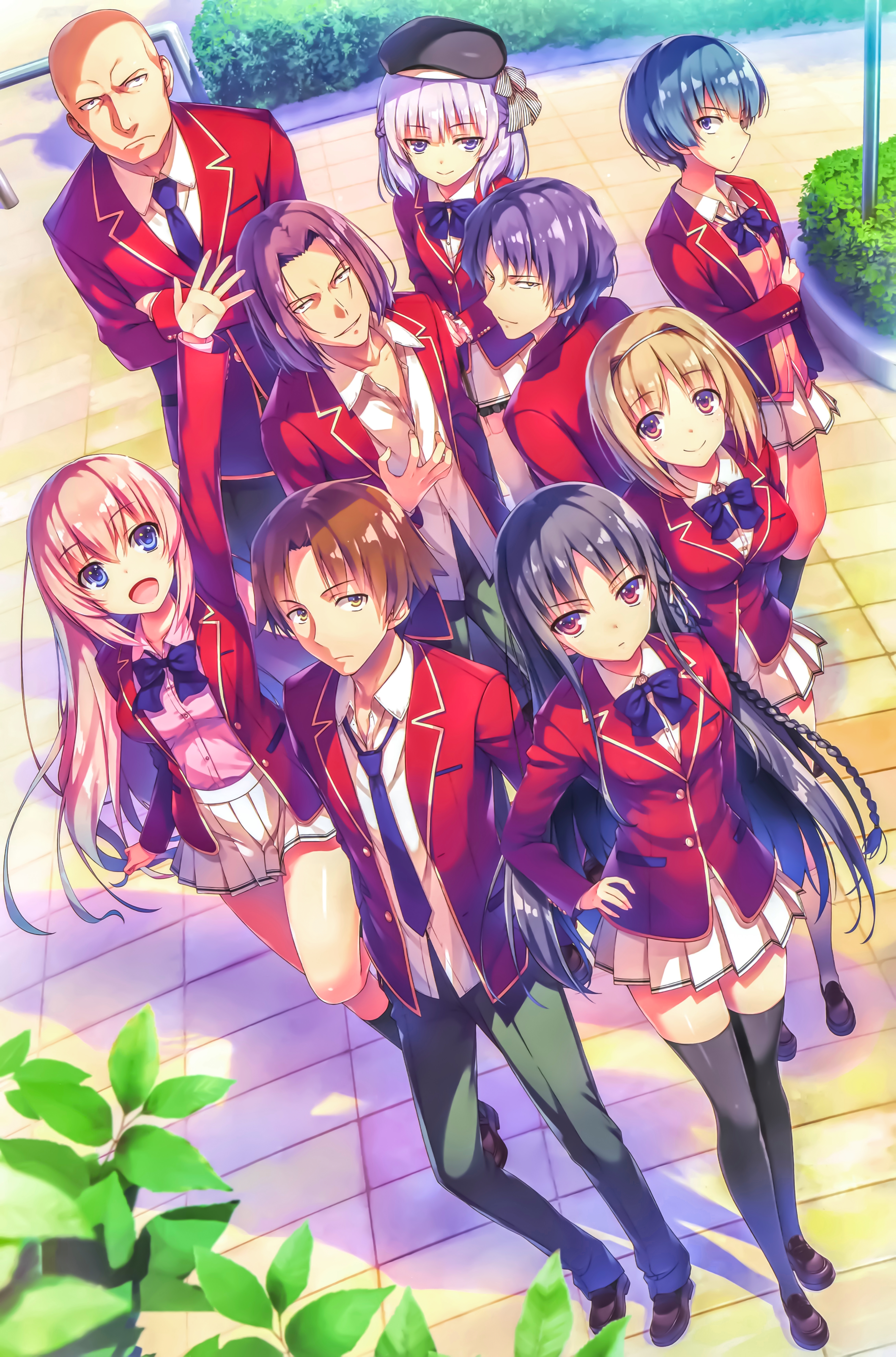 Youkoso Jitsuryoku Shijou Shugi no Kyoushitsu e (Suzune Horikita, Honami Ichinose (Youkoso), Kikyou Kushida, Kiyotaka Ayanokouji, Mio Ibuki, Ryuuji Kanzaki, Kouhei Katsuragi, Kakeru Ryuuen, Arisu Sakayanagi)