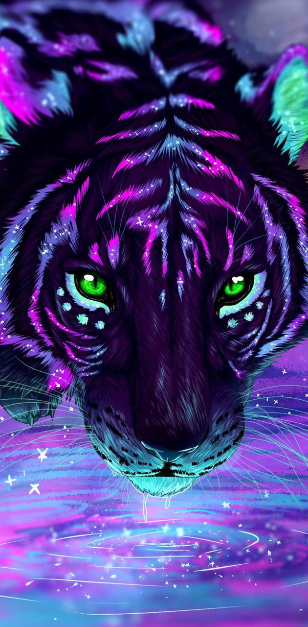 Glowing Tiger wallpaper